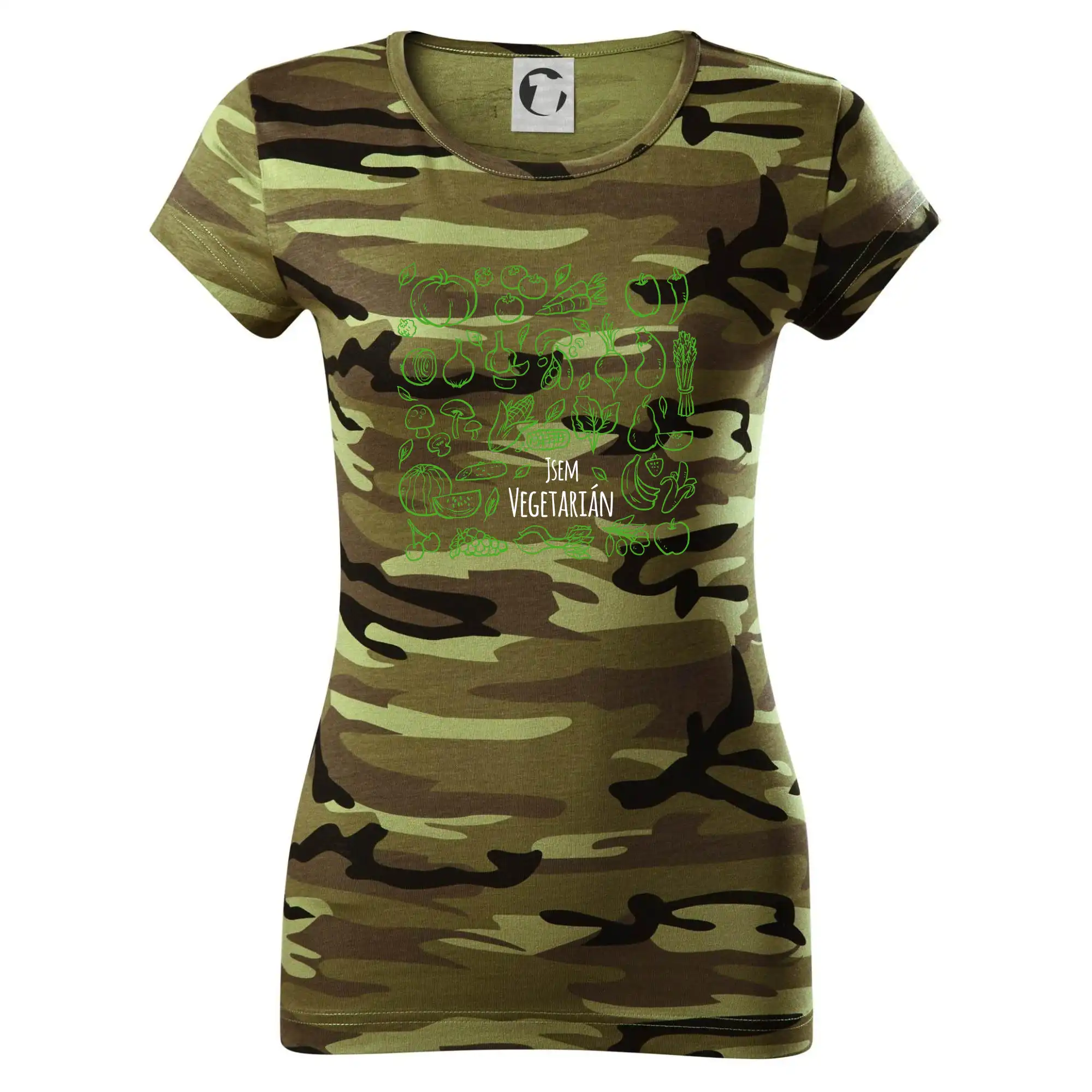 Jsem vegetarián - zelenina ve čtverci