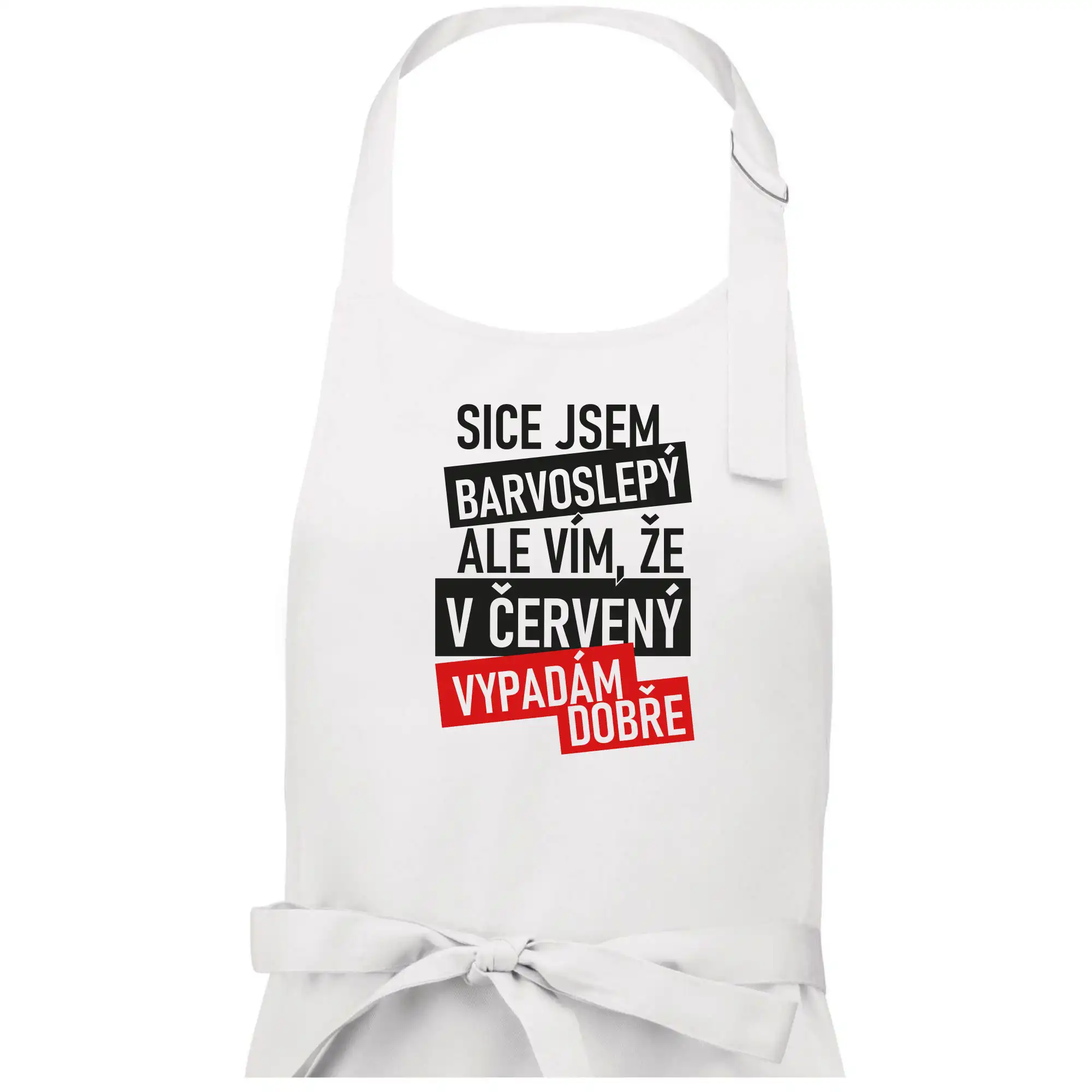 Sice jsem barvoslepý, ale vím, že v červené vypadám dobře