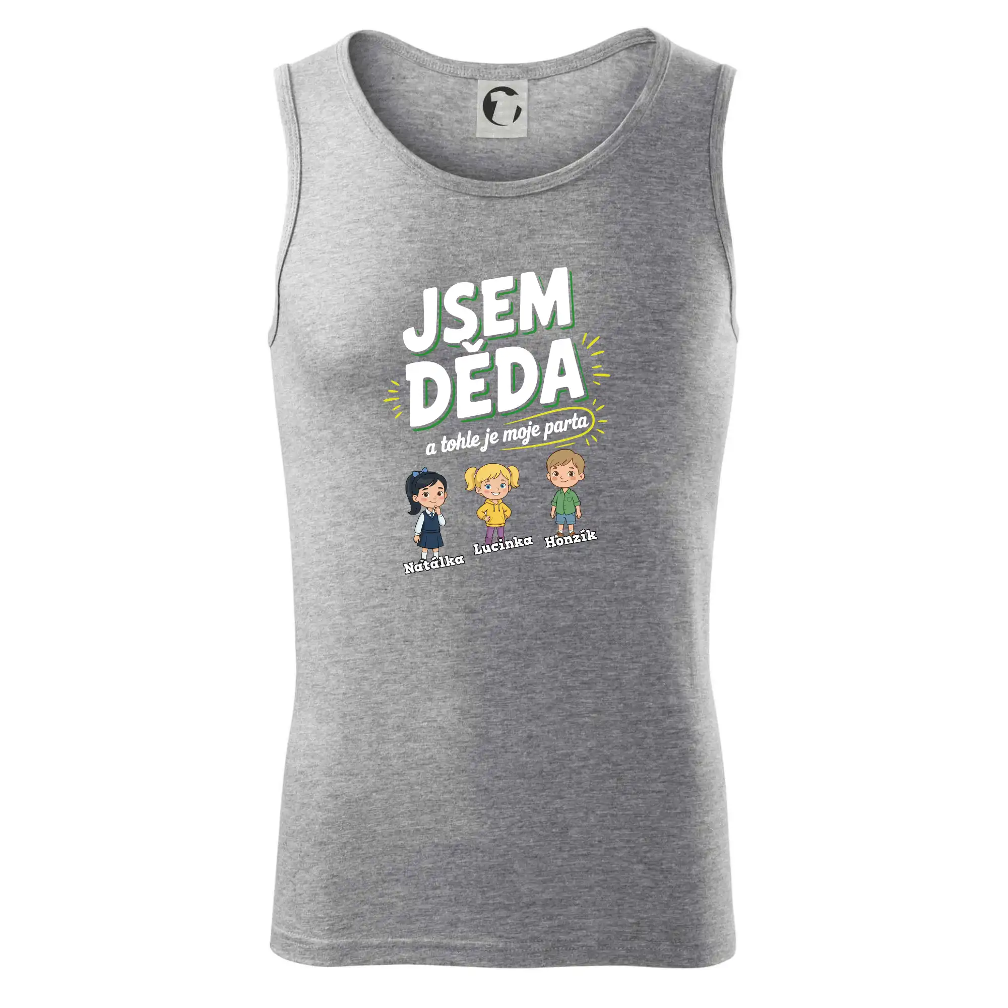 Děda a jeho parta (obrázky a jména vnuků)