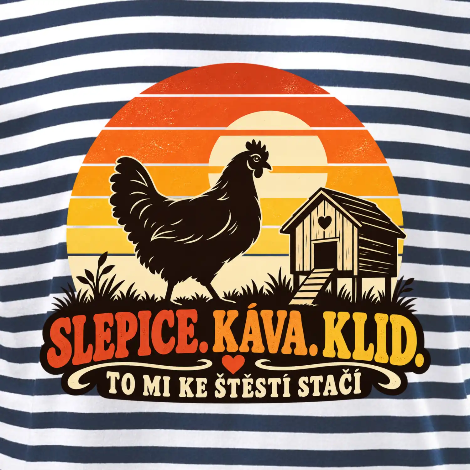 Slepice káva klid a pohoda