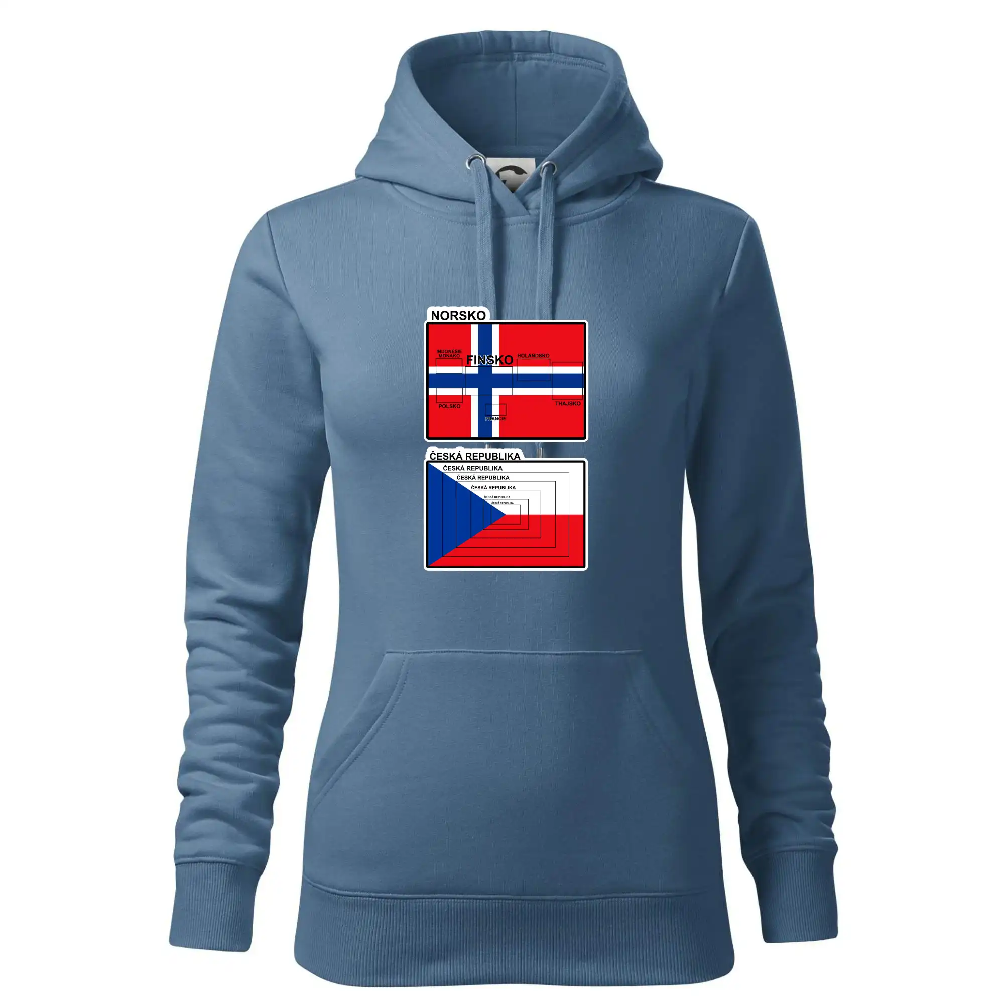Norská a česká vlajka