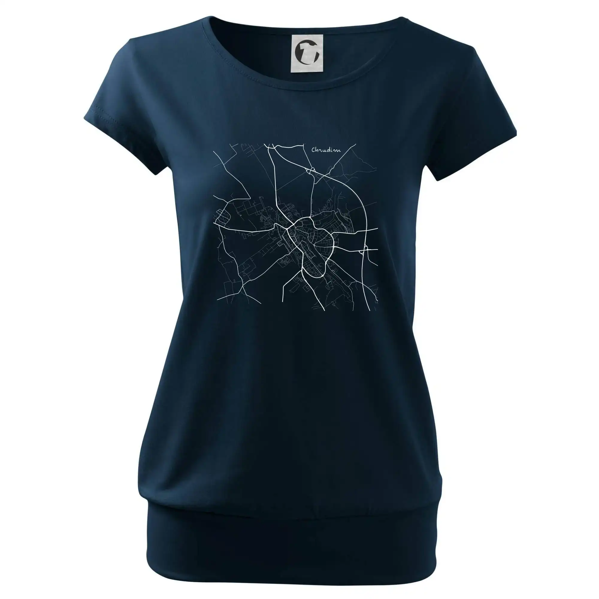 Černobílá mapa Chrudim