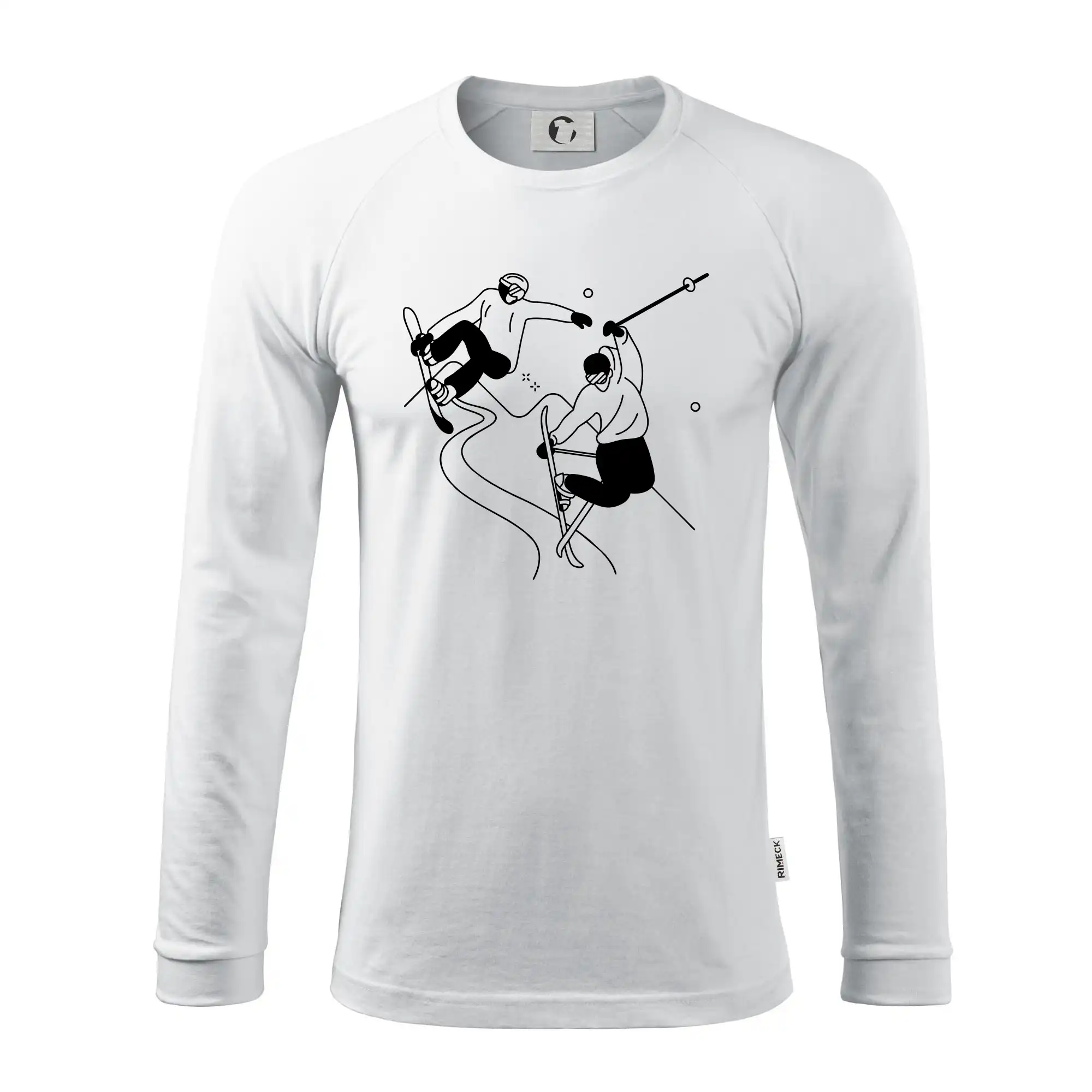 Lyžovaní - kresleny obrázek