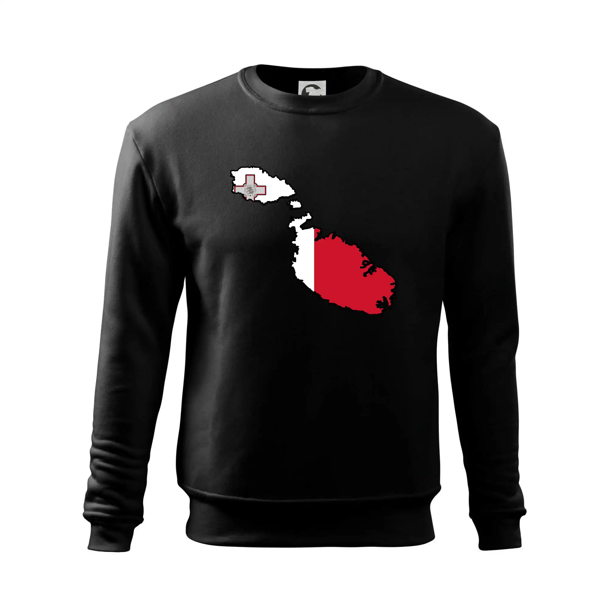 Mapa Malta s vlajkou