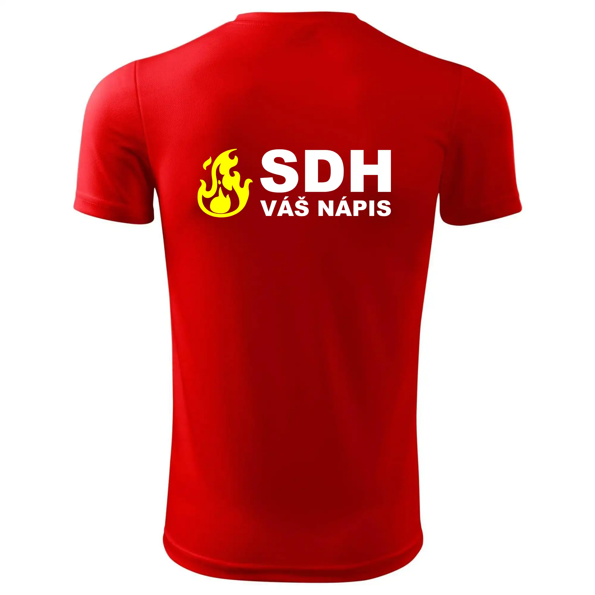 SDH nápis (oheň, název sboru - vlastní nápis)