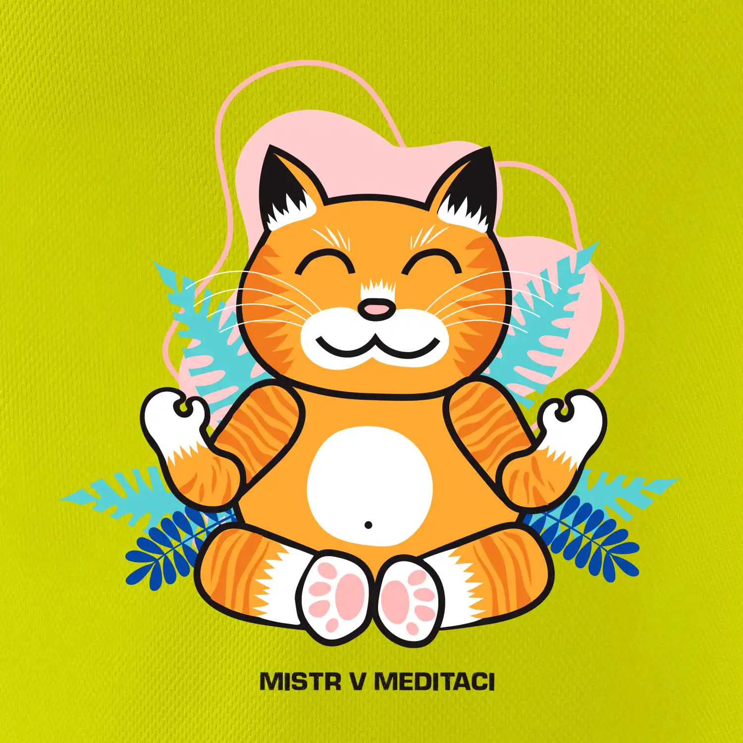 Kočka - mistr v meditaci (Pecka design)