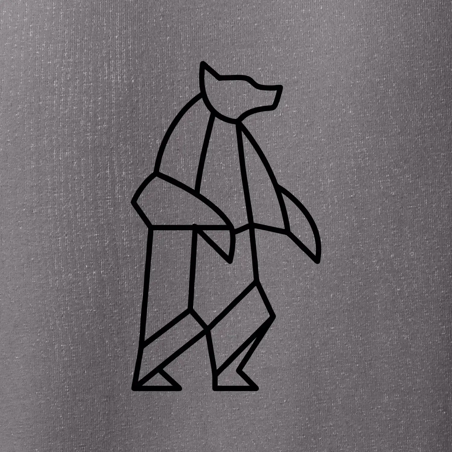 Geometrie lední medvěd stojící