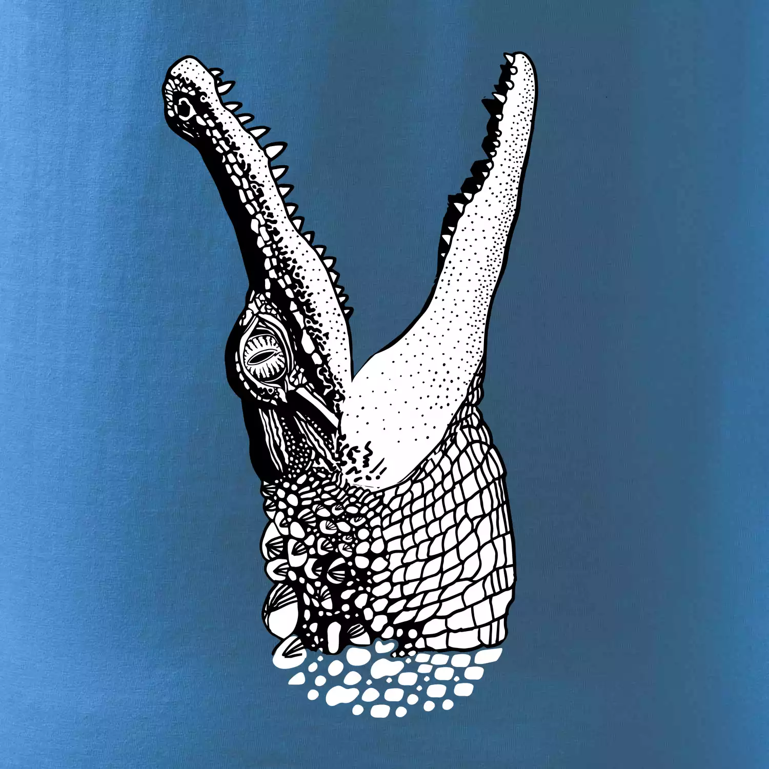 Krokodýl kreslený (Pecka design)