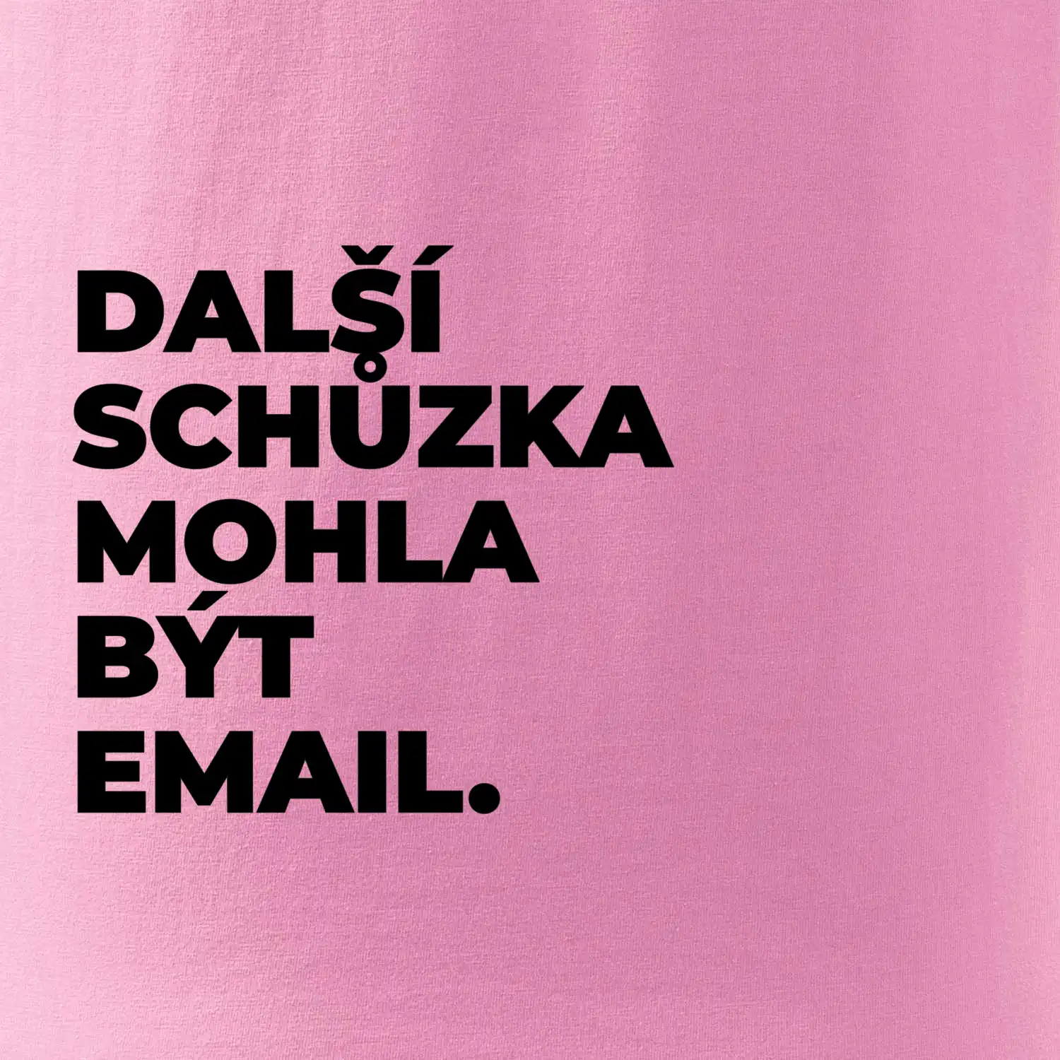 DALŠÍ SCHŮZKA MOHLA BÝT EMAIL.