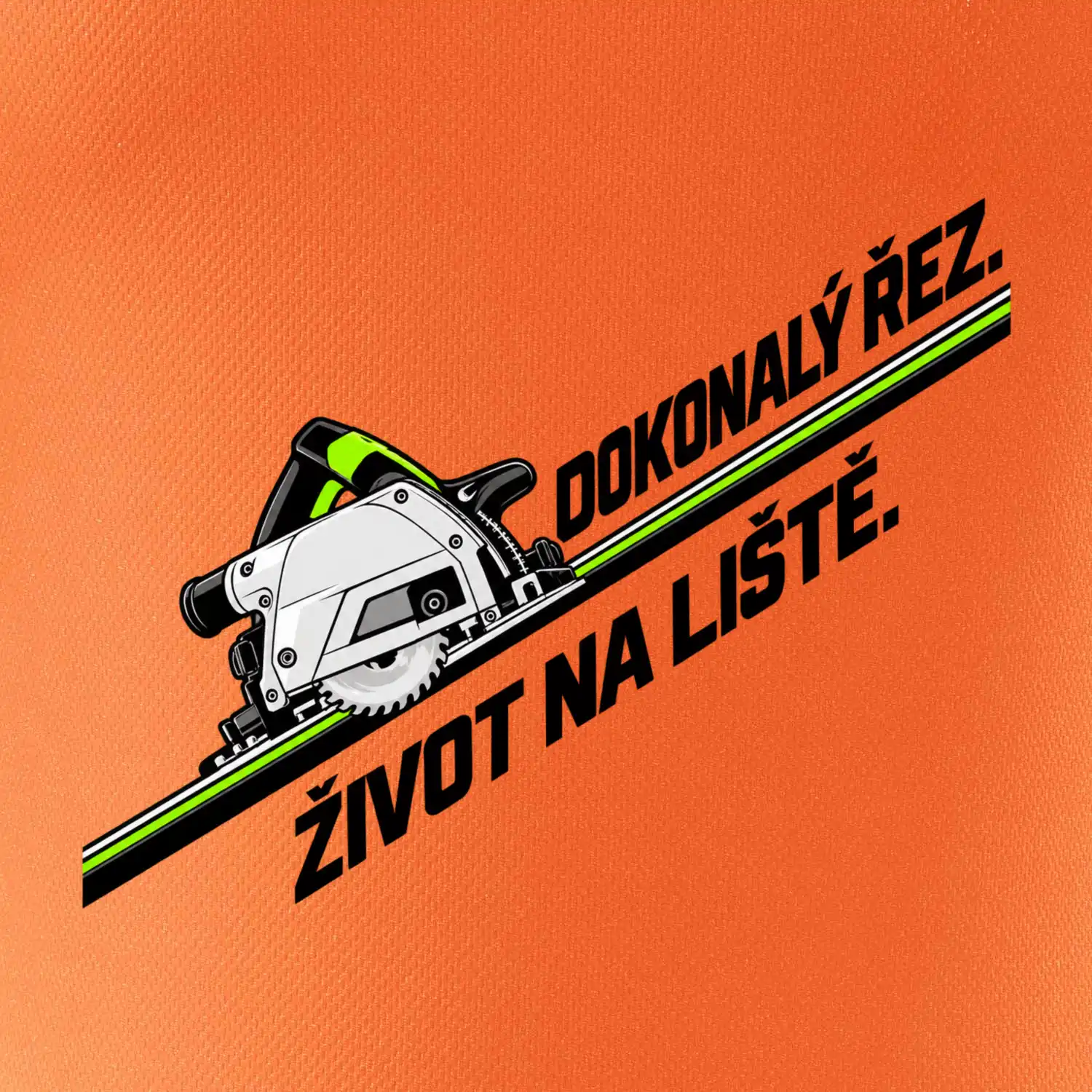 Dokonalý řez život na vodicí liště