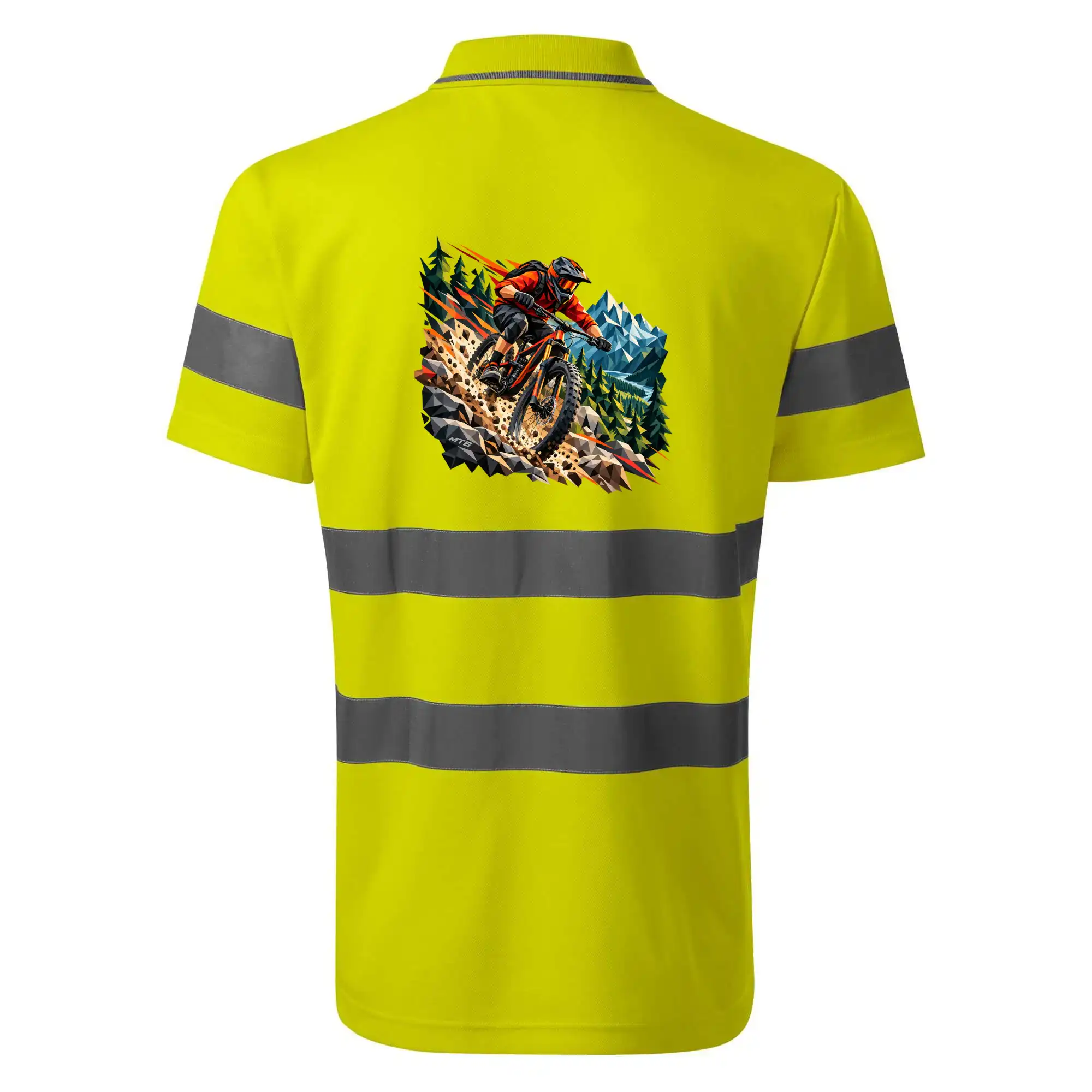 Horské kolo geometrický sjezd v horách