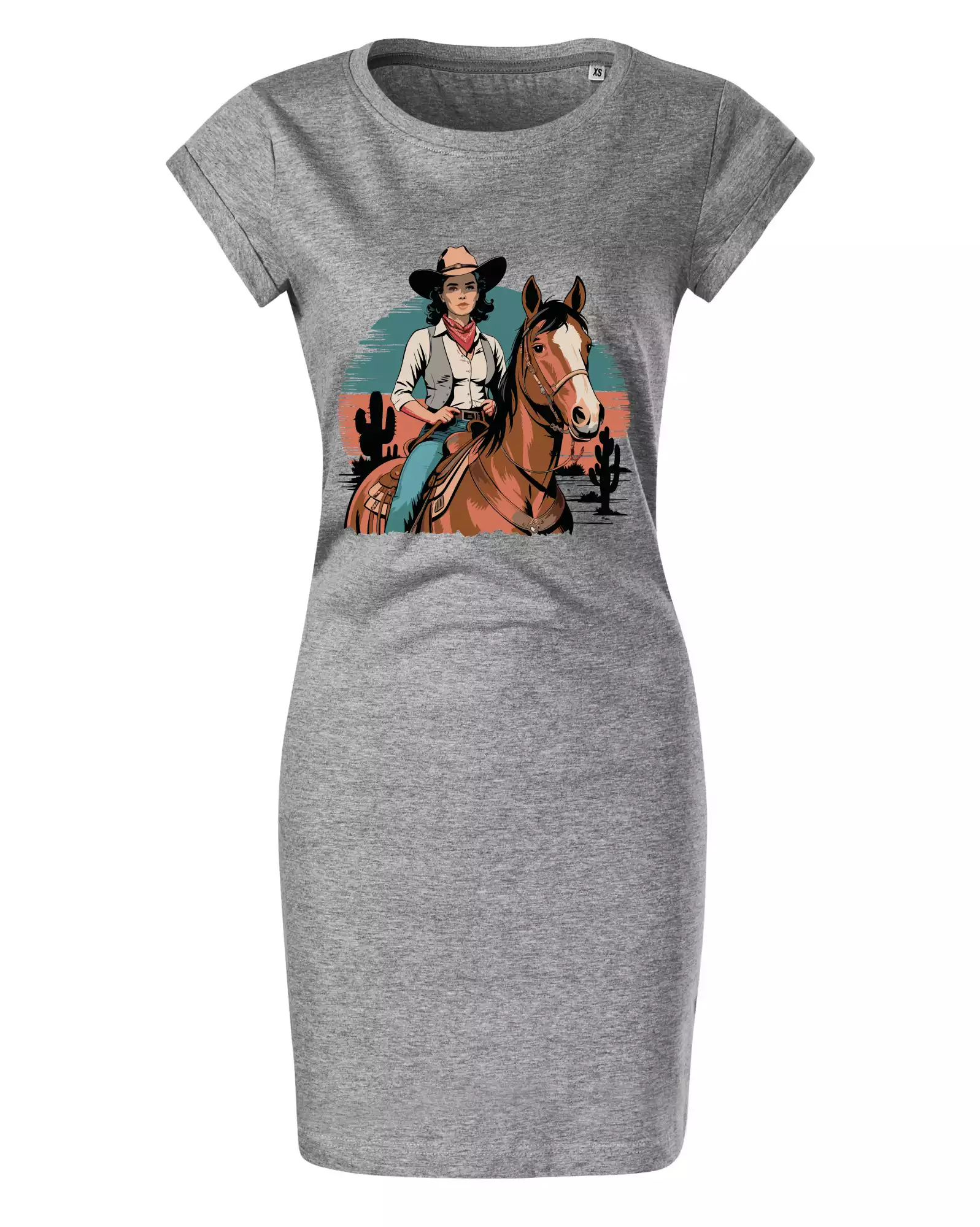 Cowgirl vintage na koni