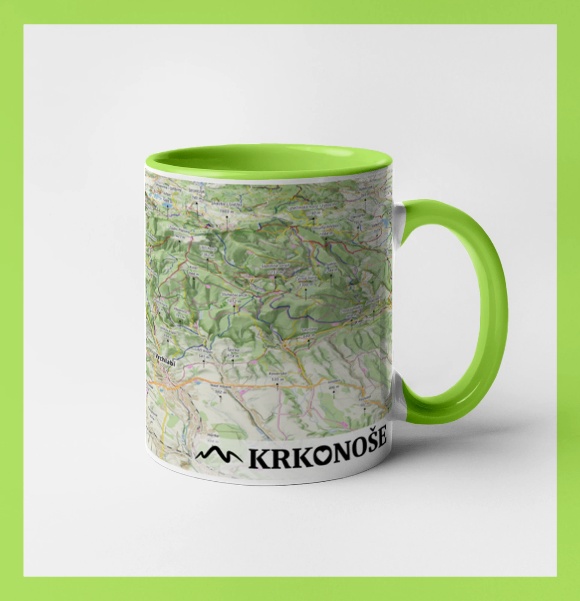 Hrnek - Krkonoše mapa