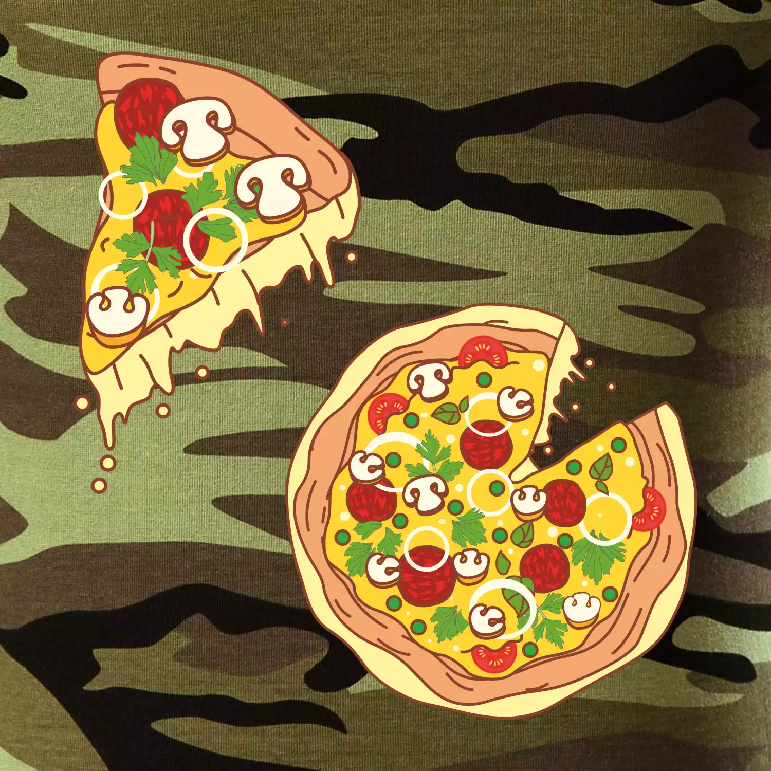 Pizza + Pizza kousek