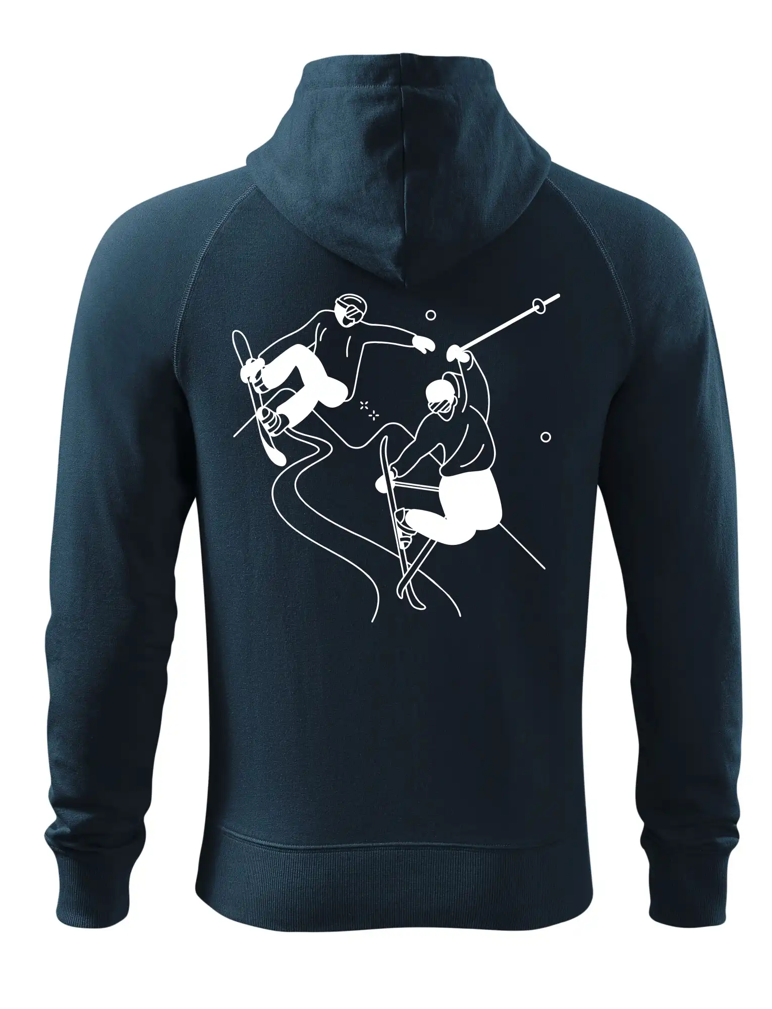 Lyžovaní - kresleny obrázek