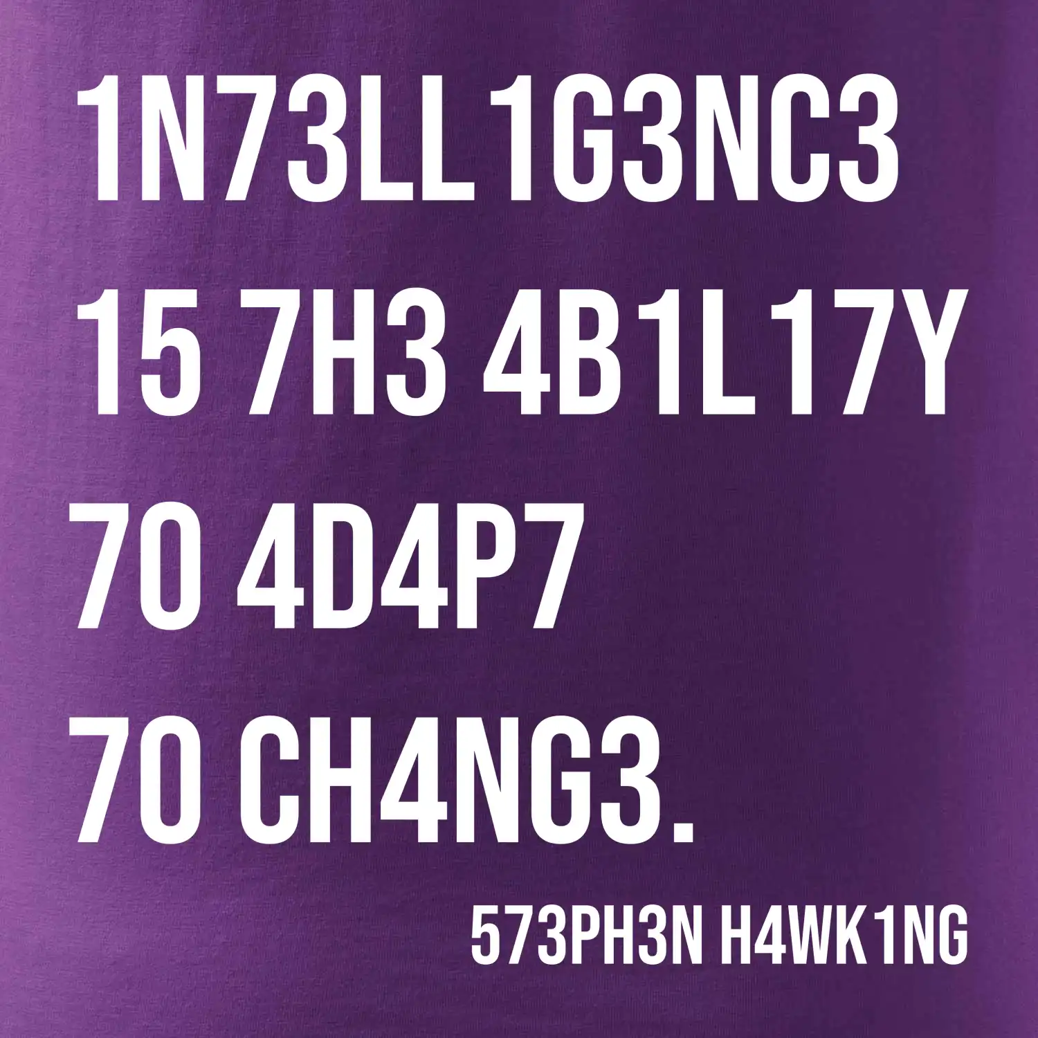 Test inteligence - Stephen Hawking