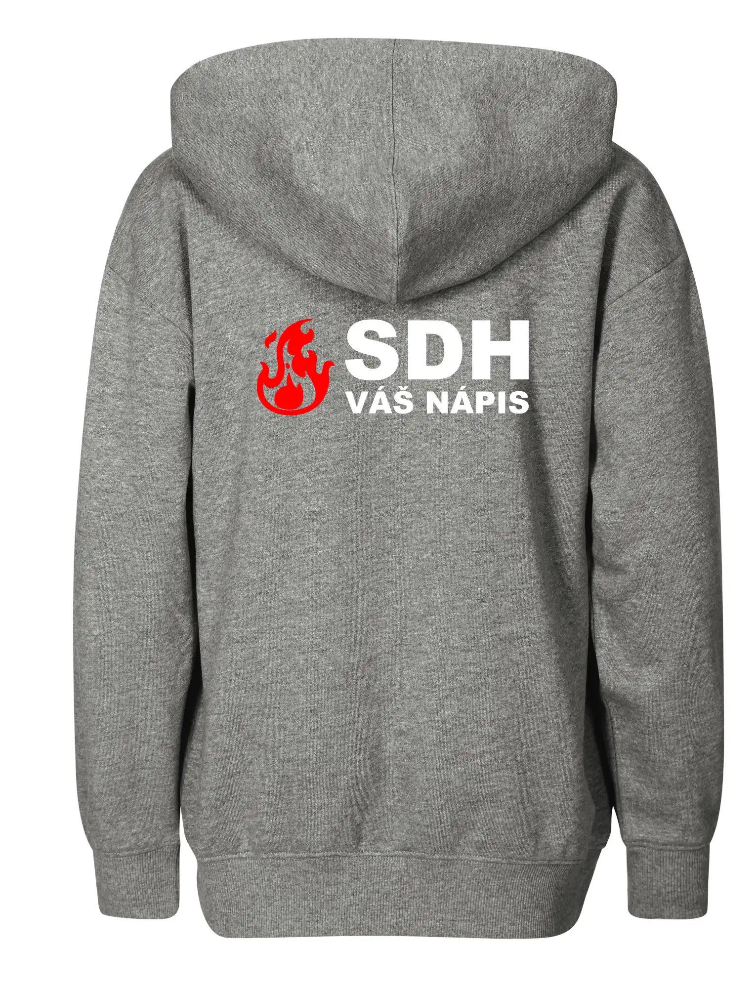SDH nápis (oheň, název sboru - vlastní nápis)