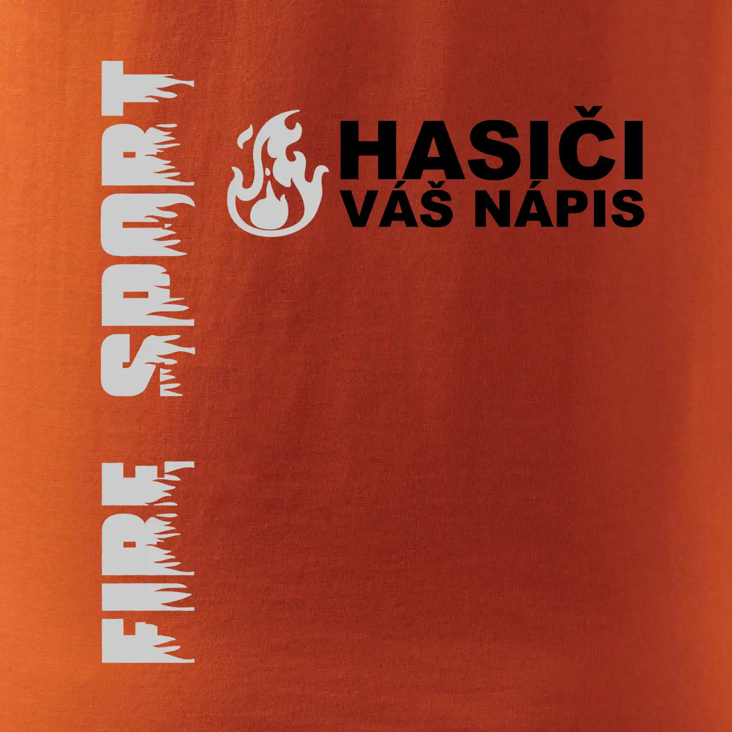Hasiči REFLEXNÍ (oheň, Firesport, název sboru - vlastní nápis)