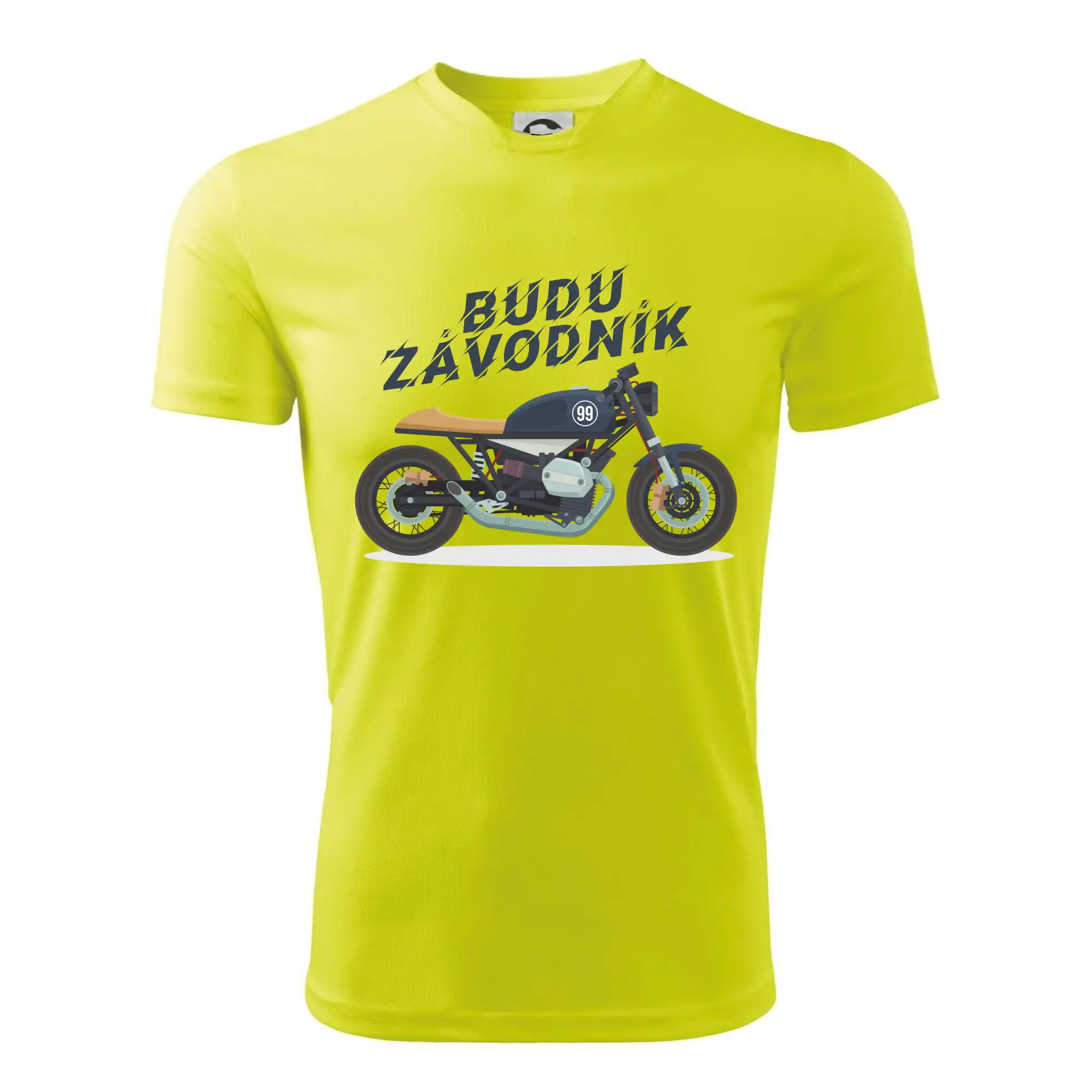 Budu závodník  modrý cafe racer