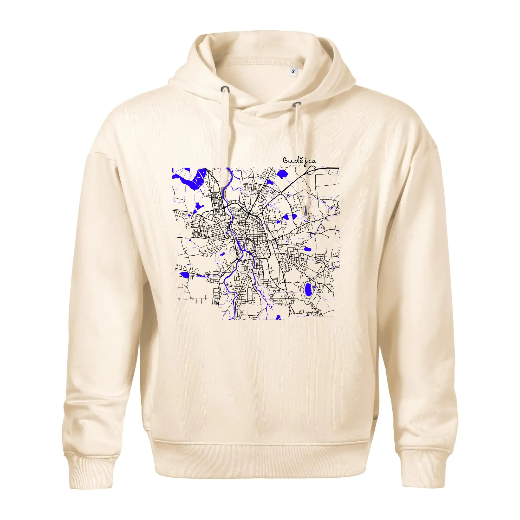 Budějce  - Mapa s vodními toky