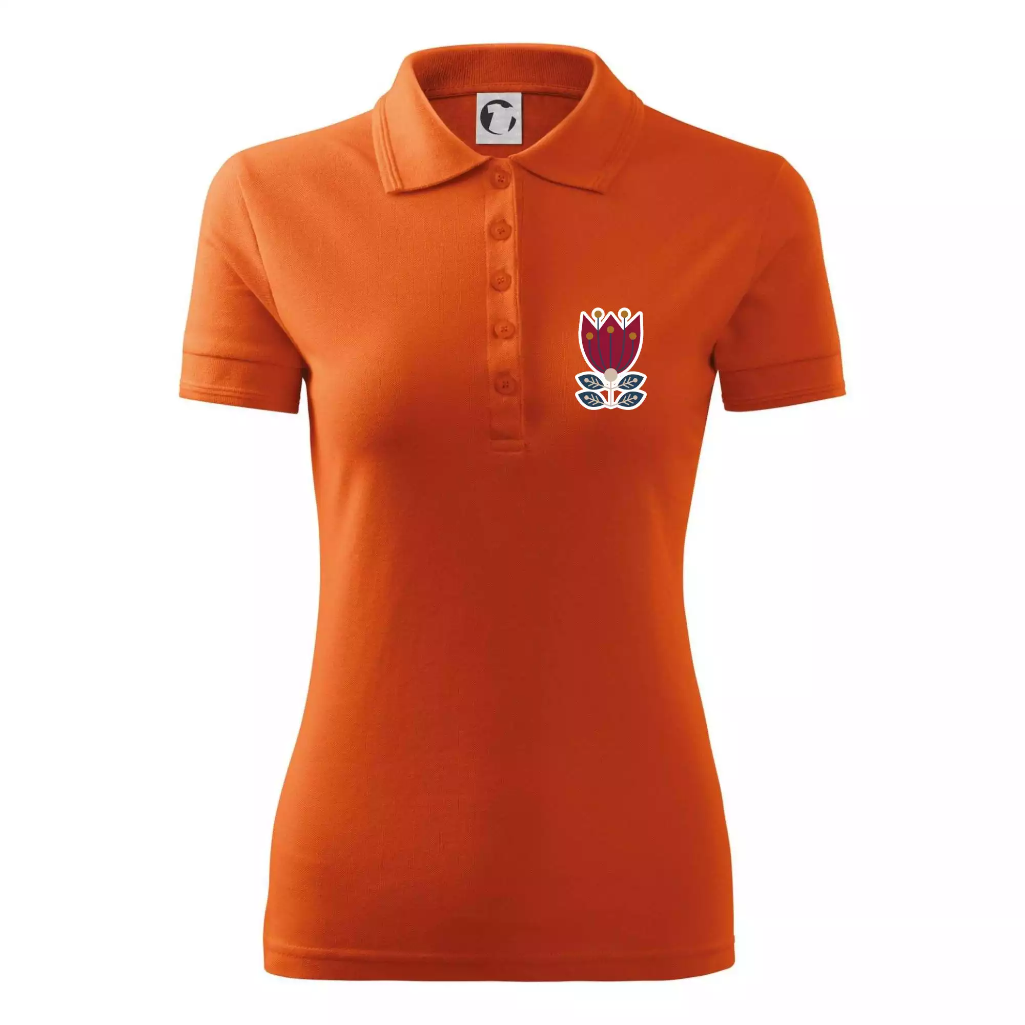 Folklor na prsu květina čtyřlistá