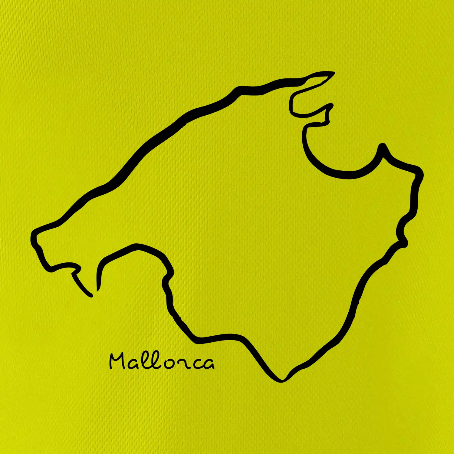 Mallorca - obrys ostrova