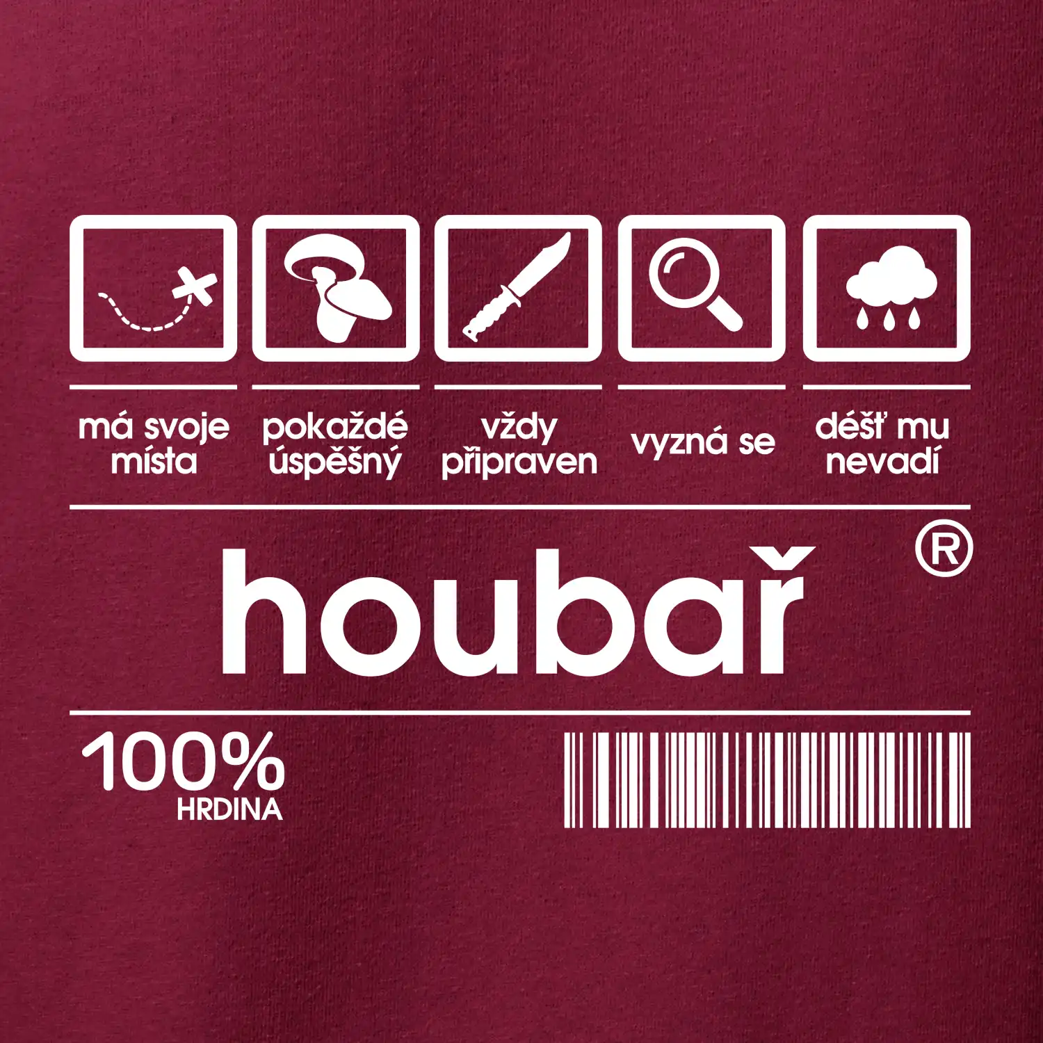 Čárový kód - Houbař