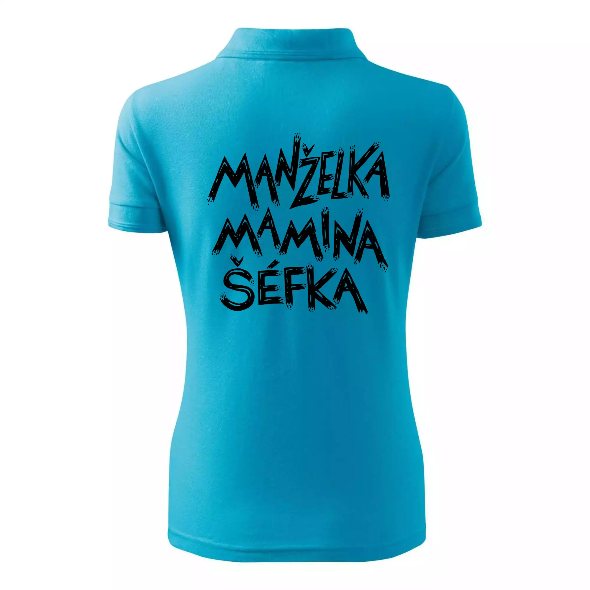 Manželka mamina šéfka - nápis štětkou (Pecka design)