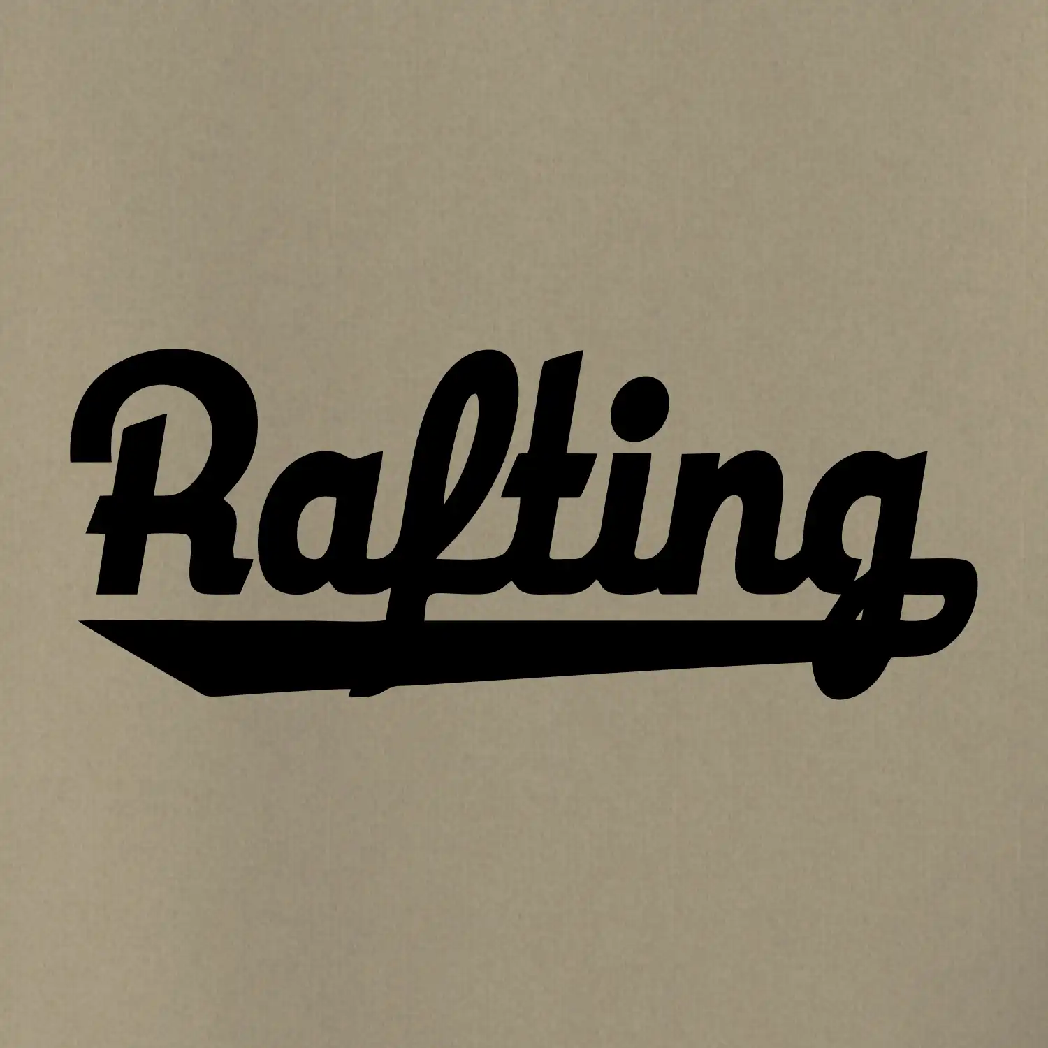 Rafting nápis