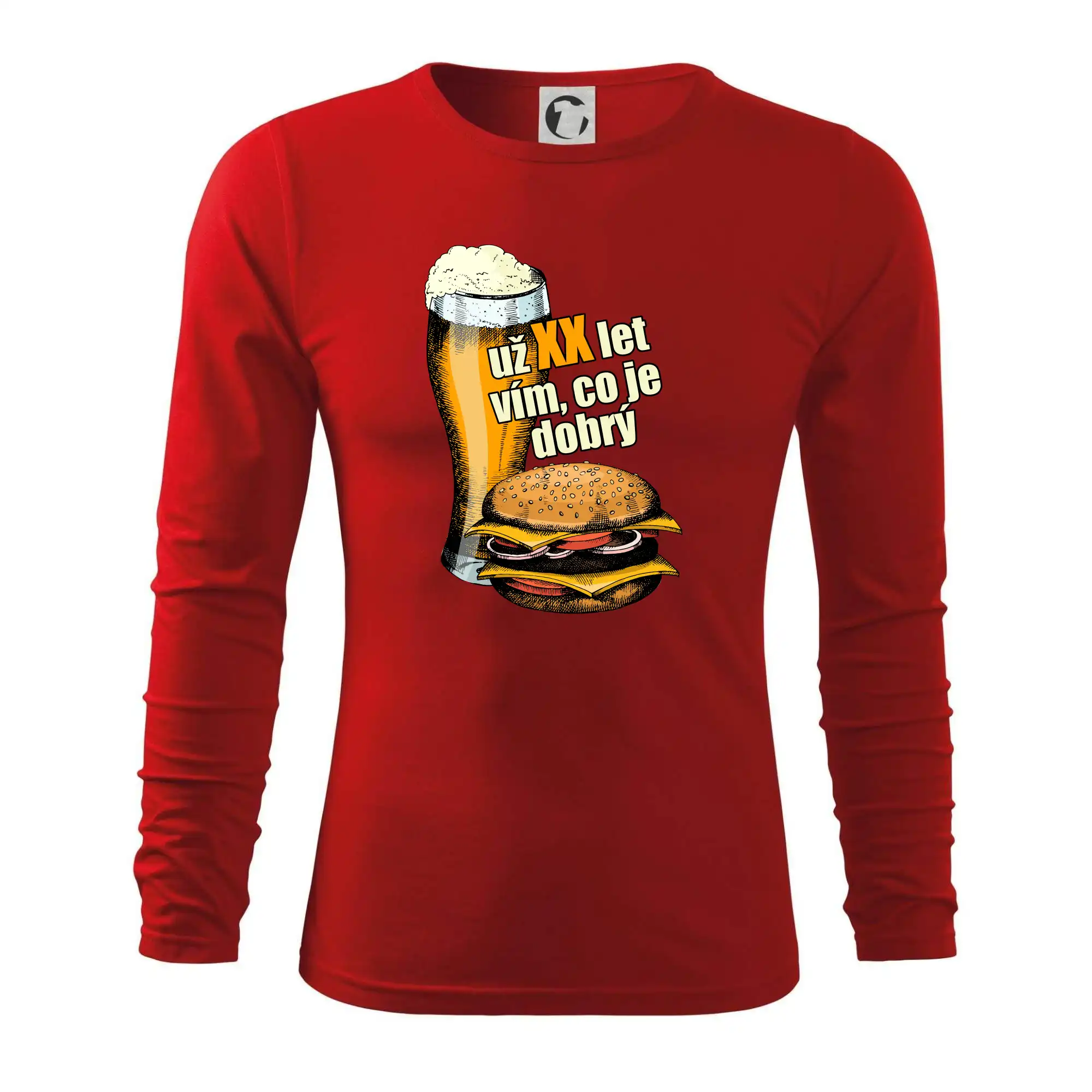 Pivo a burger vím co je dobrý