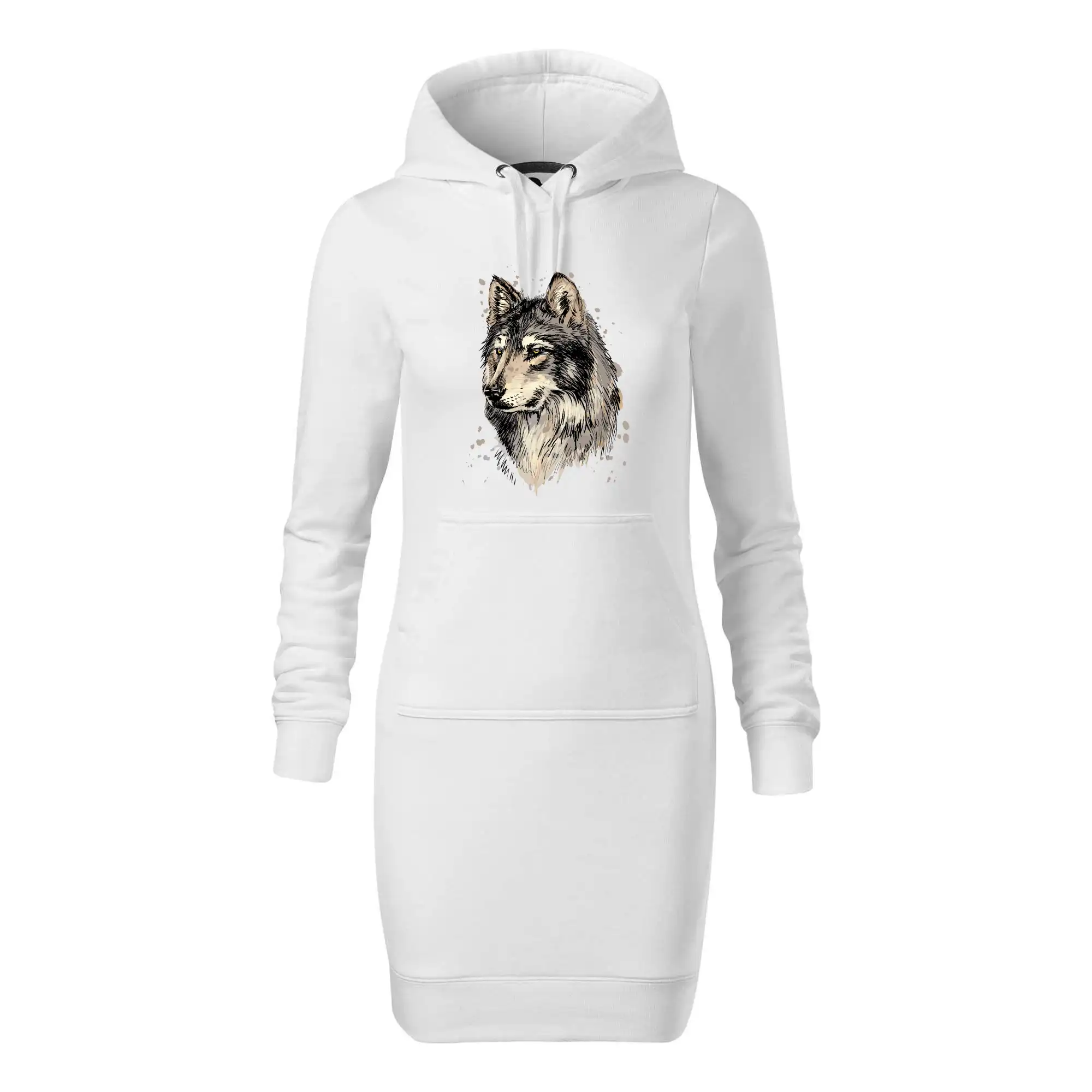 Hlava vlka kreslená