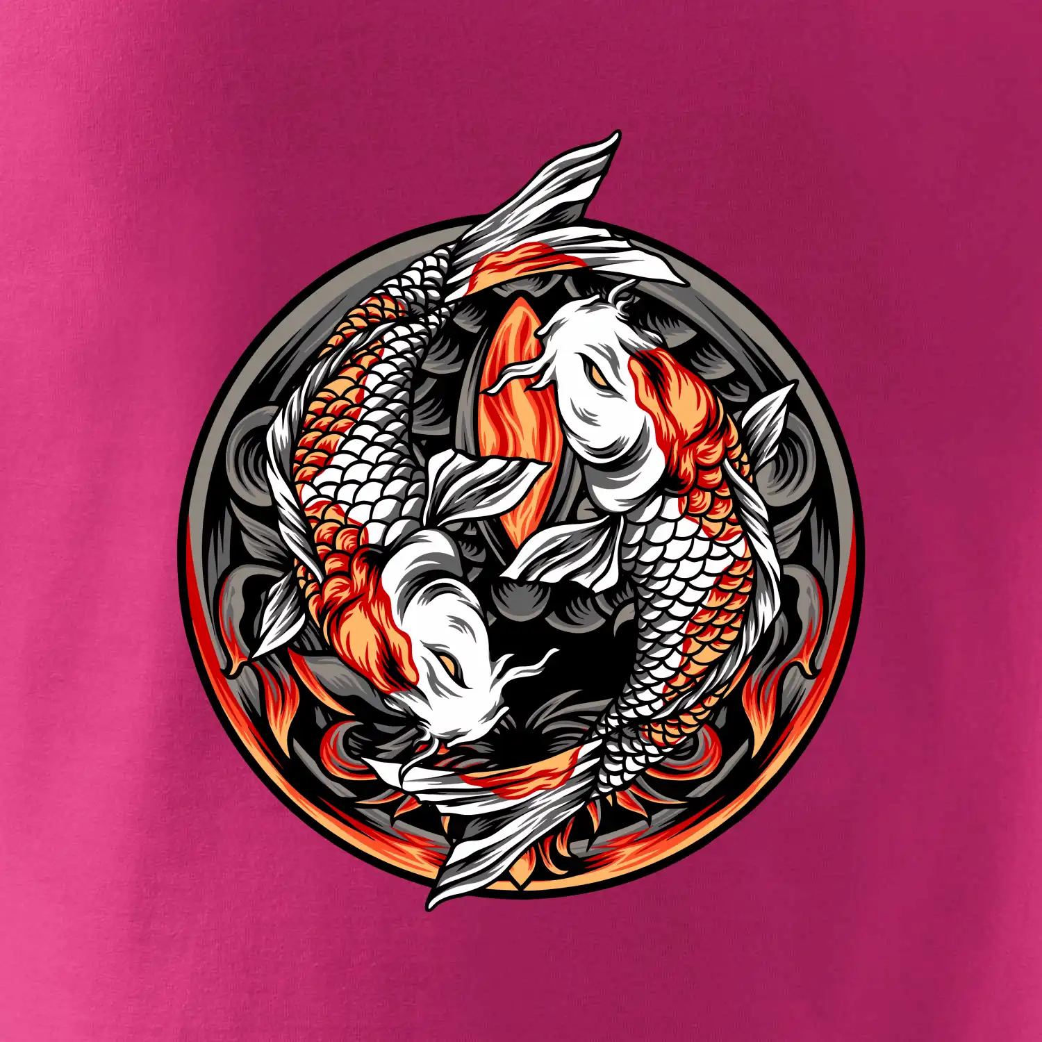 Yin & Yang Koi kapr - oranžový
