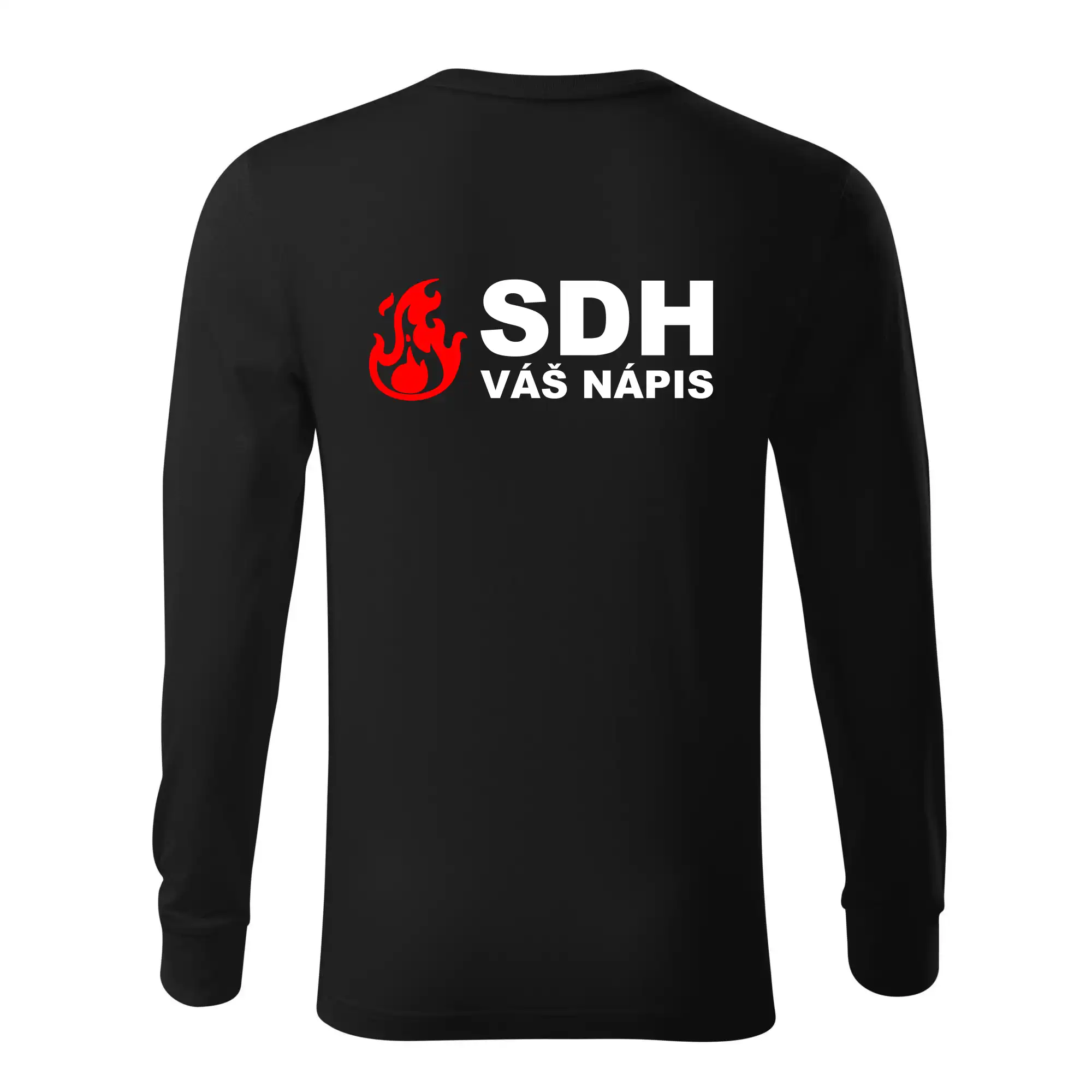 SDH nápis (oheň, firesport, název sboru - vlastní nápis)