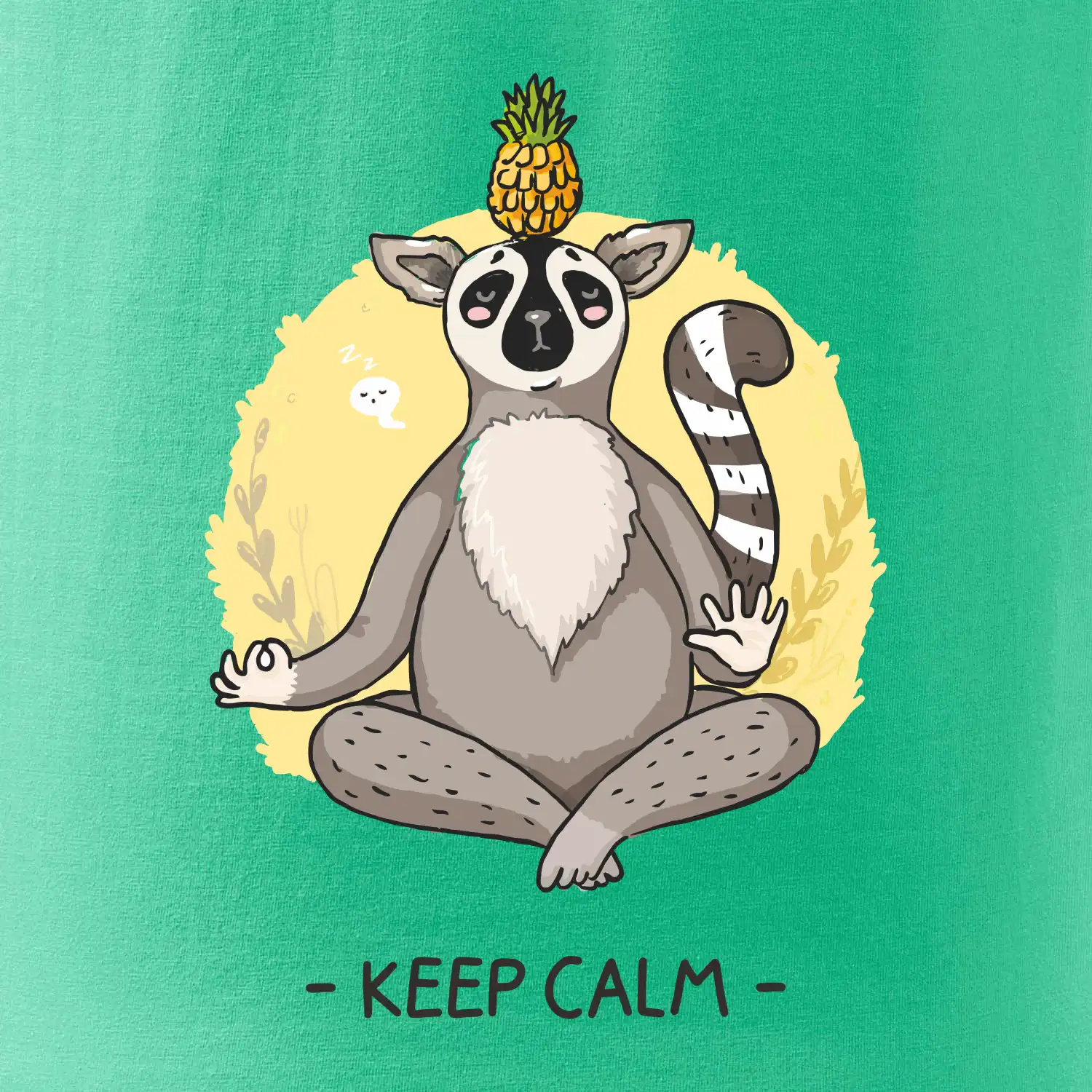 Yoga - keep calm kreslený