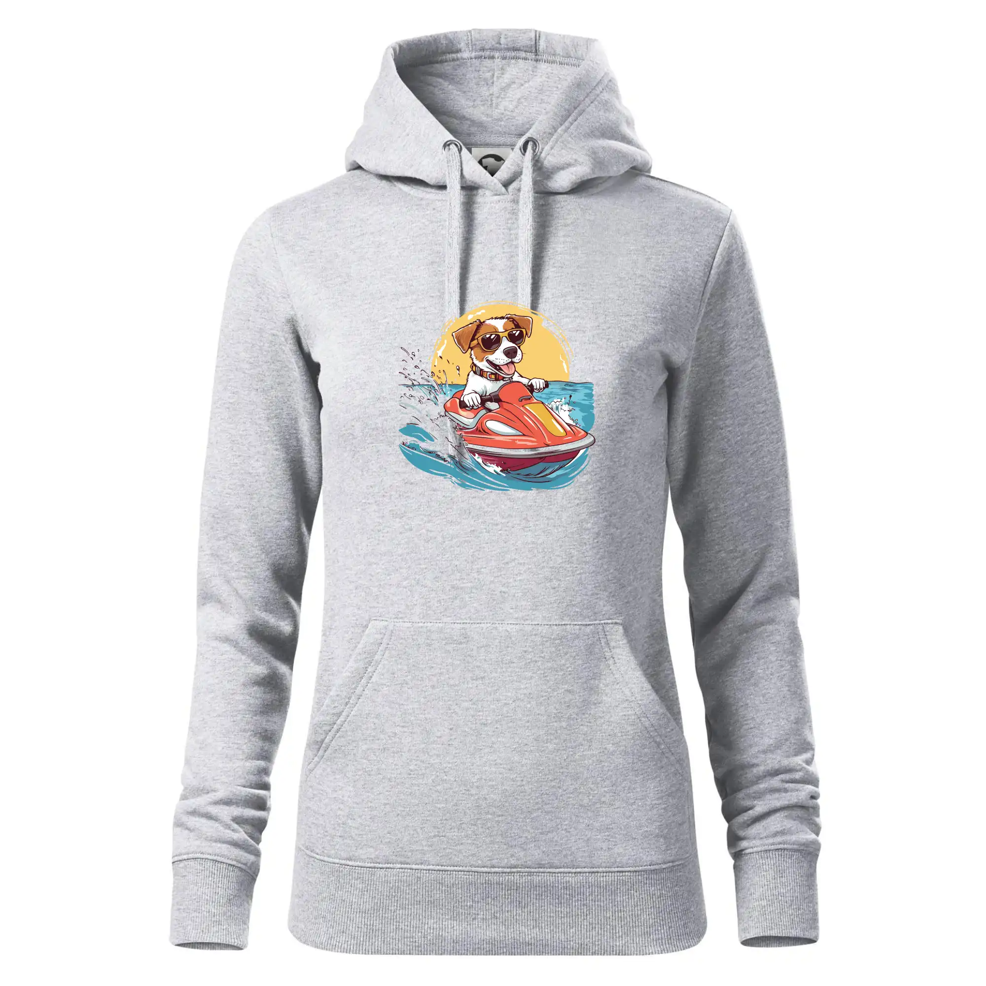 Jack russell teriér na vodním skútru