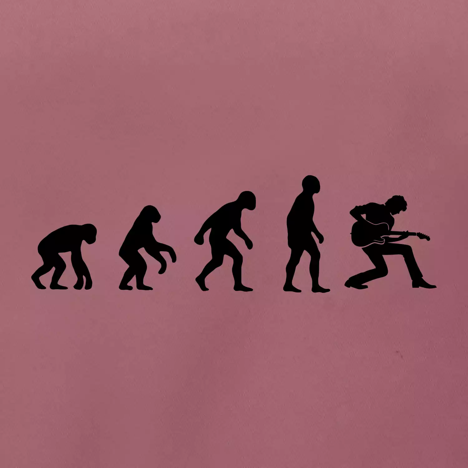 Evoluce kytarista - klečící