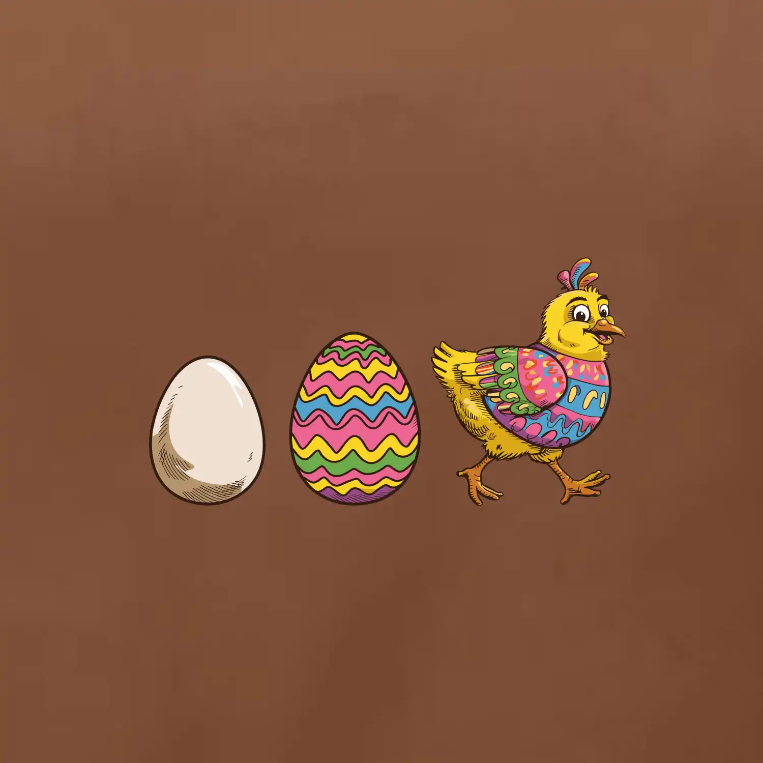 Evoluce vajíčka - velikonoce - slepice