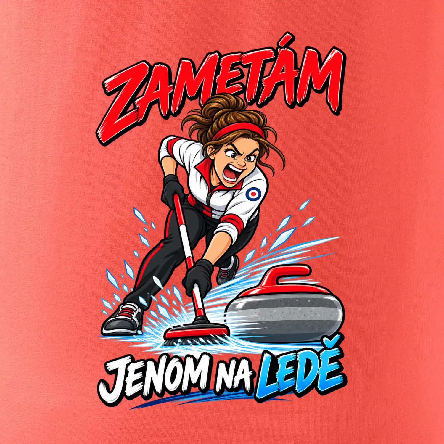 Zuřivé zametání na ledě