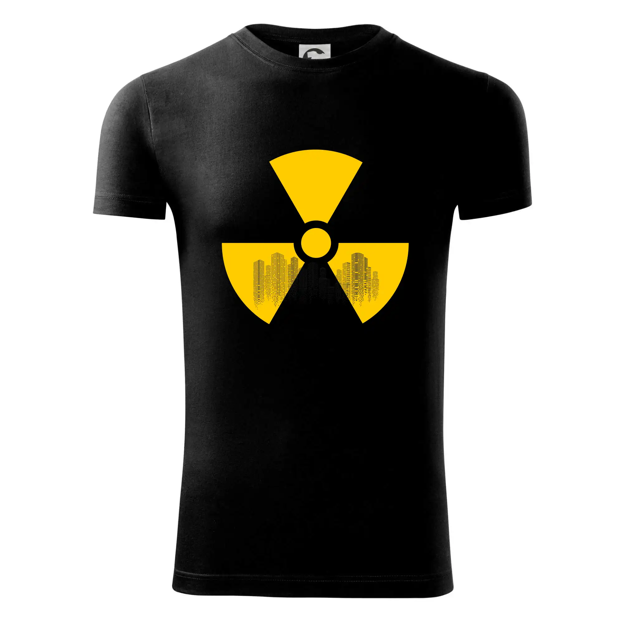 Radioaktivita - silueta města