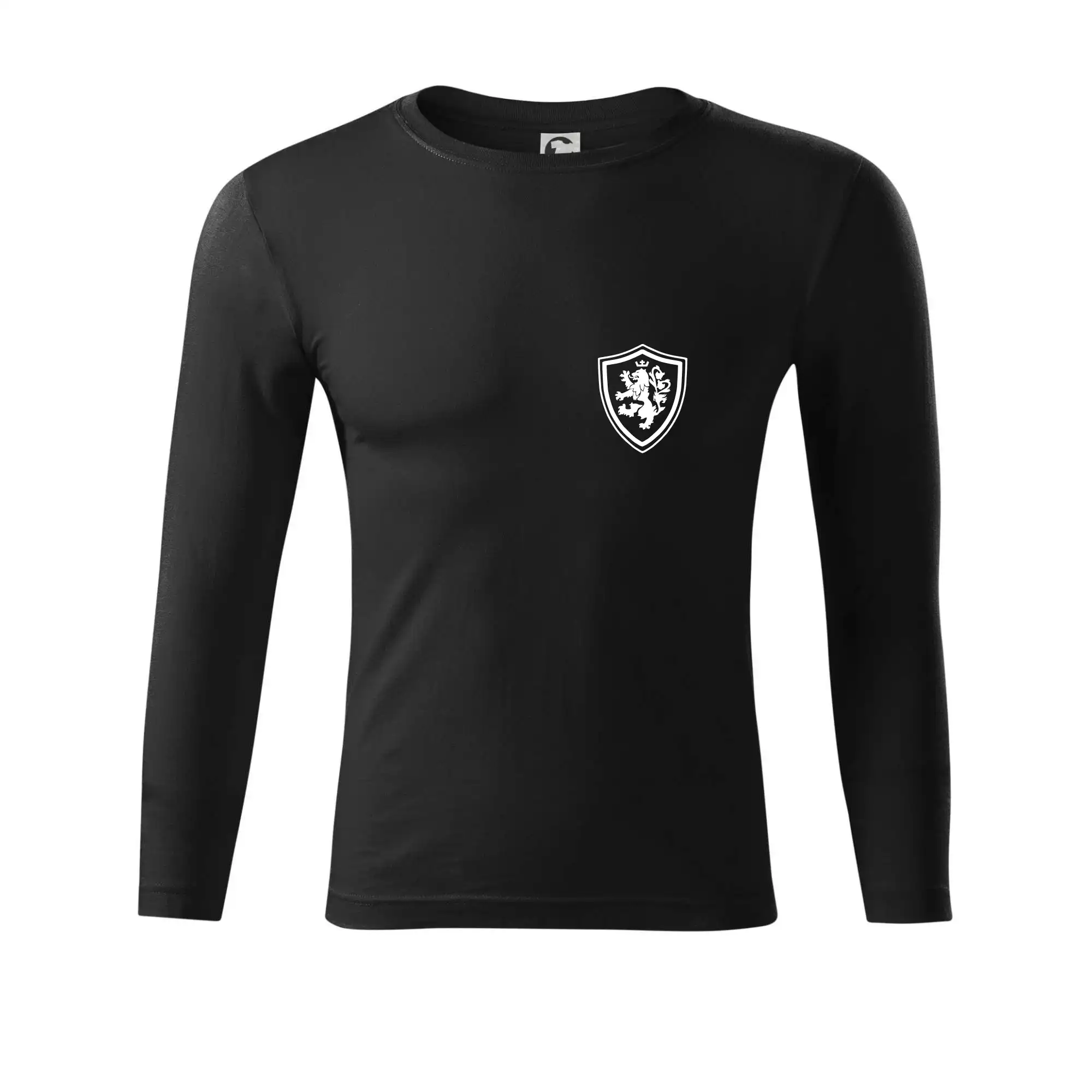 Český lev erb na prsu a na zádech