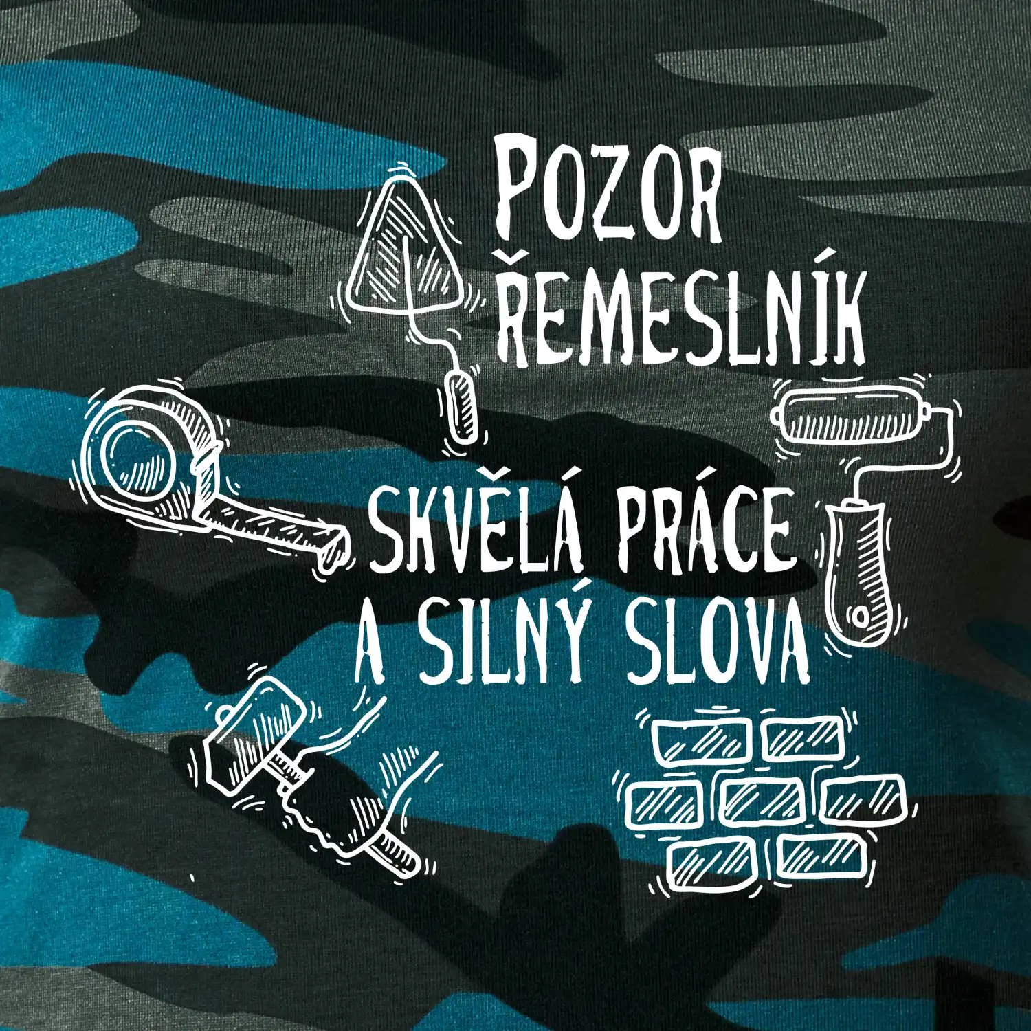Pozor řemeslník skvělá práce silný slova