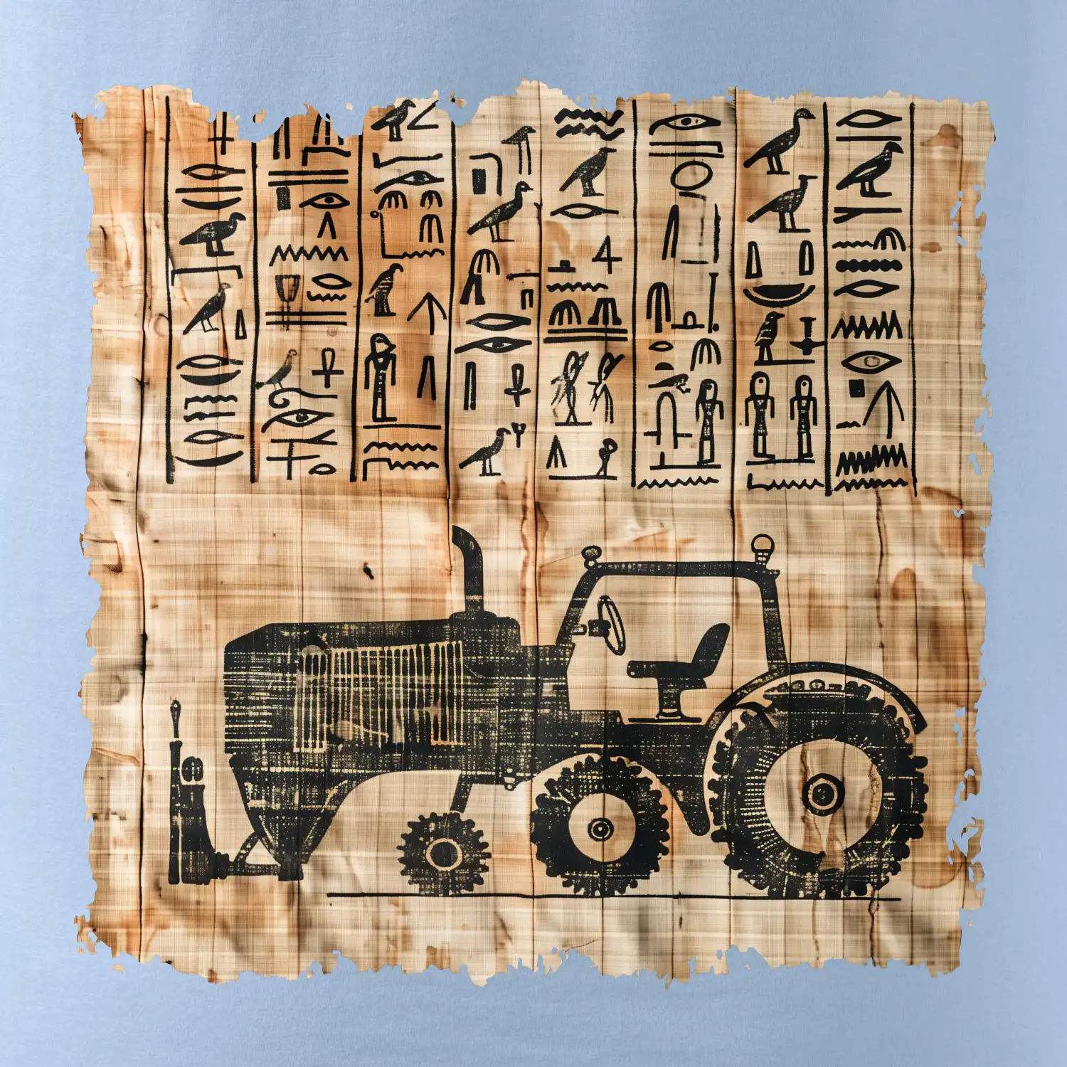 Egyptské hieroglyfy traktor