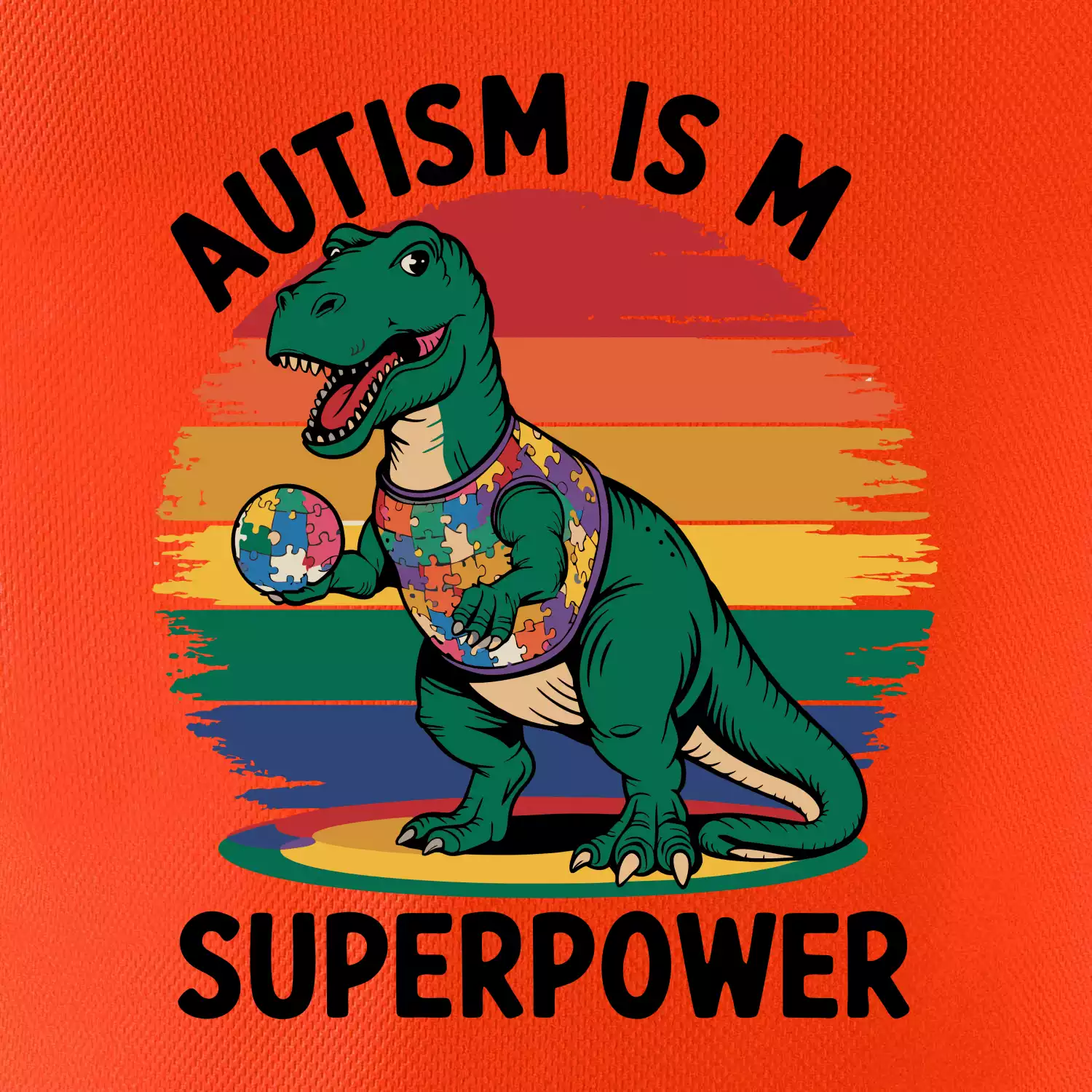 Dinousarus a puzzle  Autism is my superpower