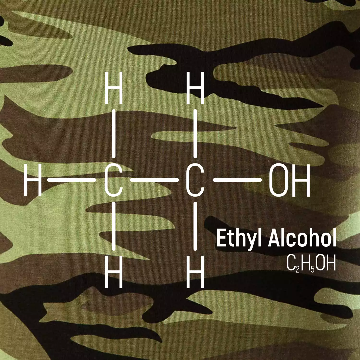 Molekulární struktura Ethanol