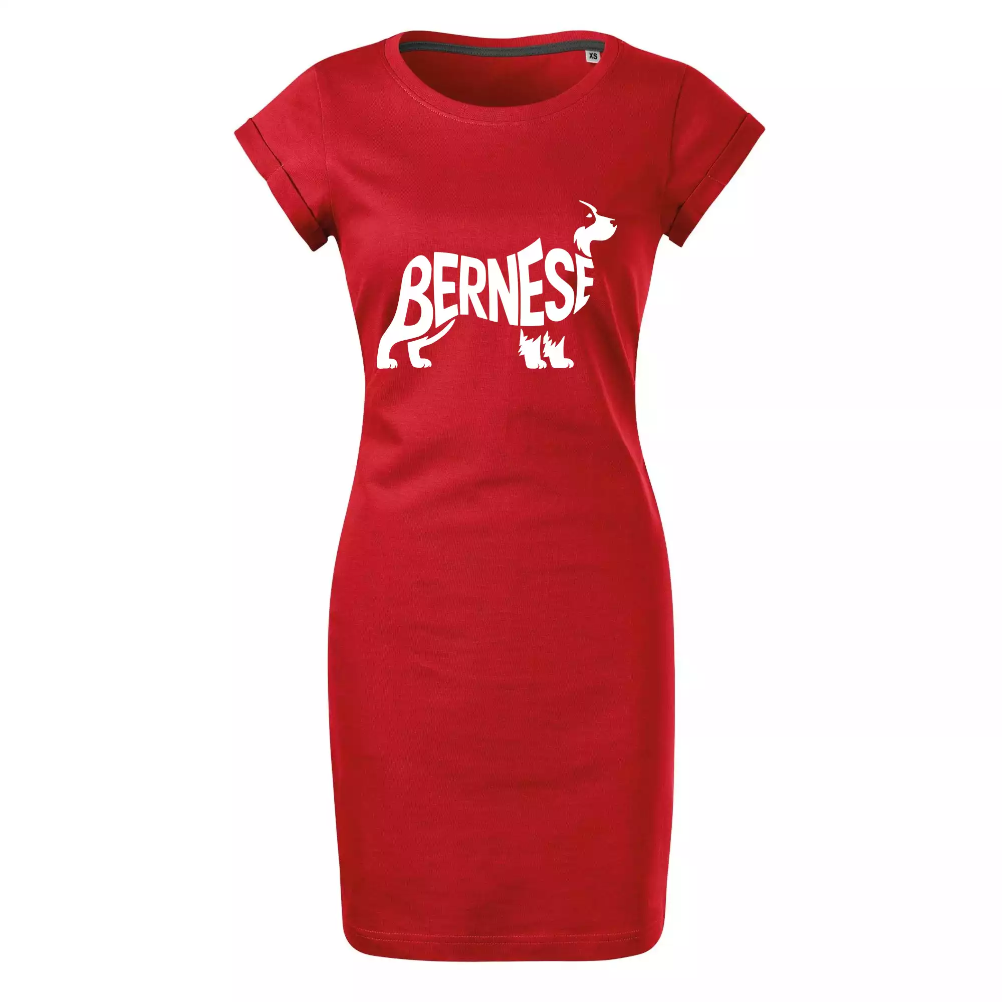 Bernese Mountain Dog nápis v těle