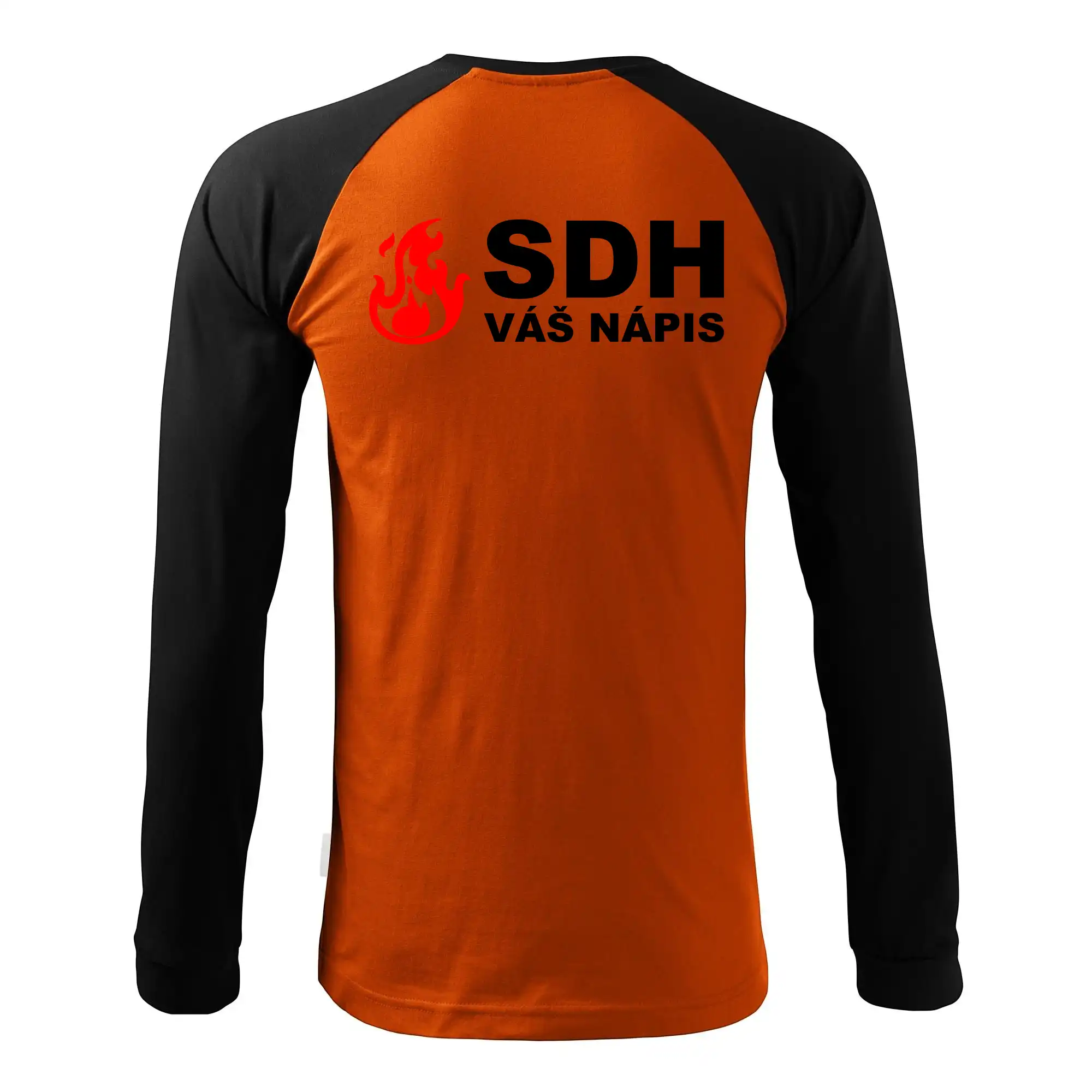 SDH nápis (oheň, název sboru - vlastní nápis)