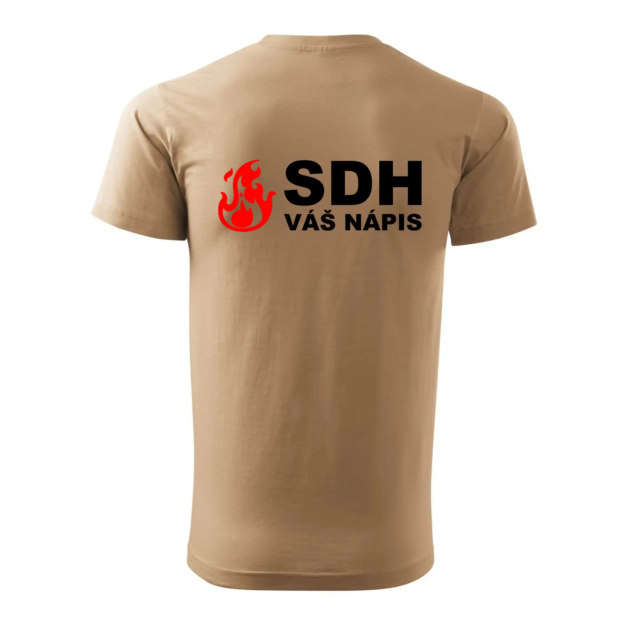SDH nápis (oheň, název sboru - vlastní nápis)