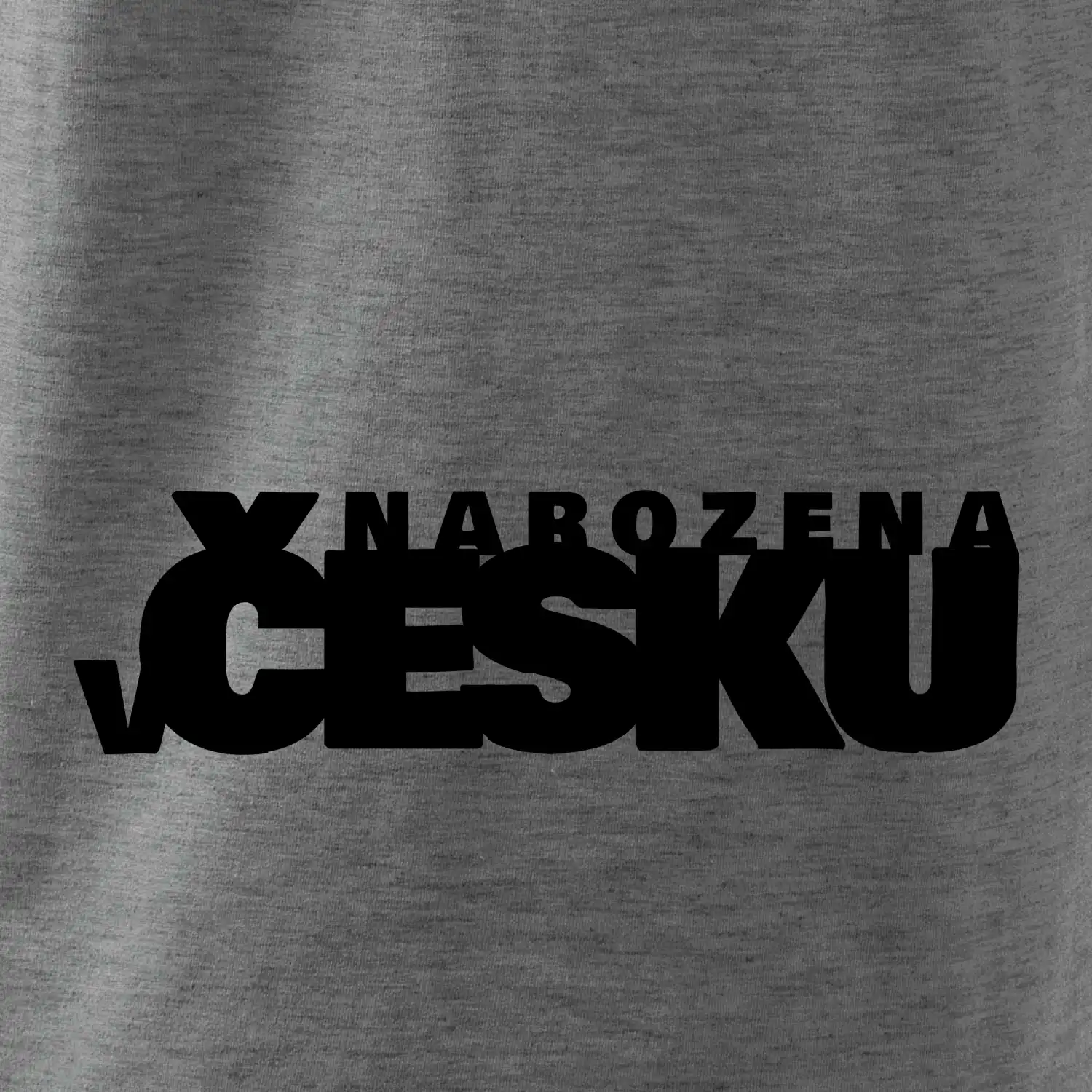 Nápis - Narozena v Česku