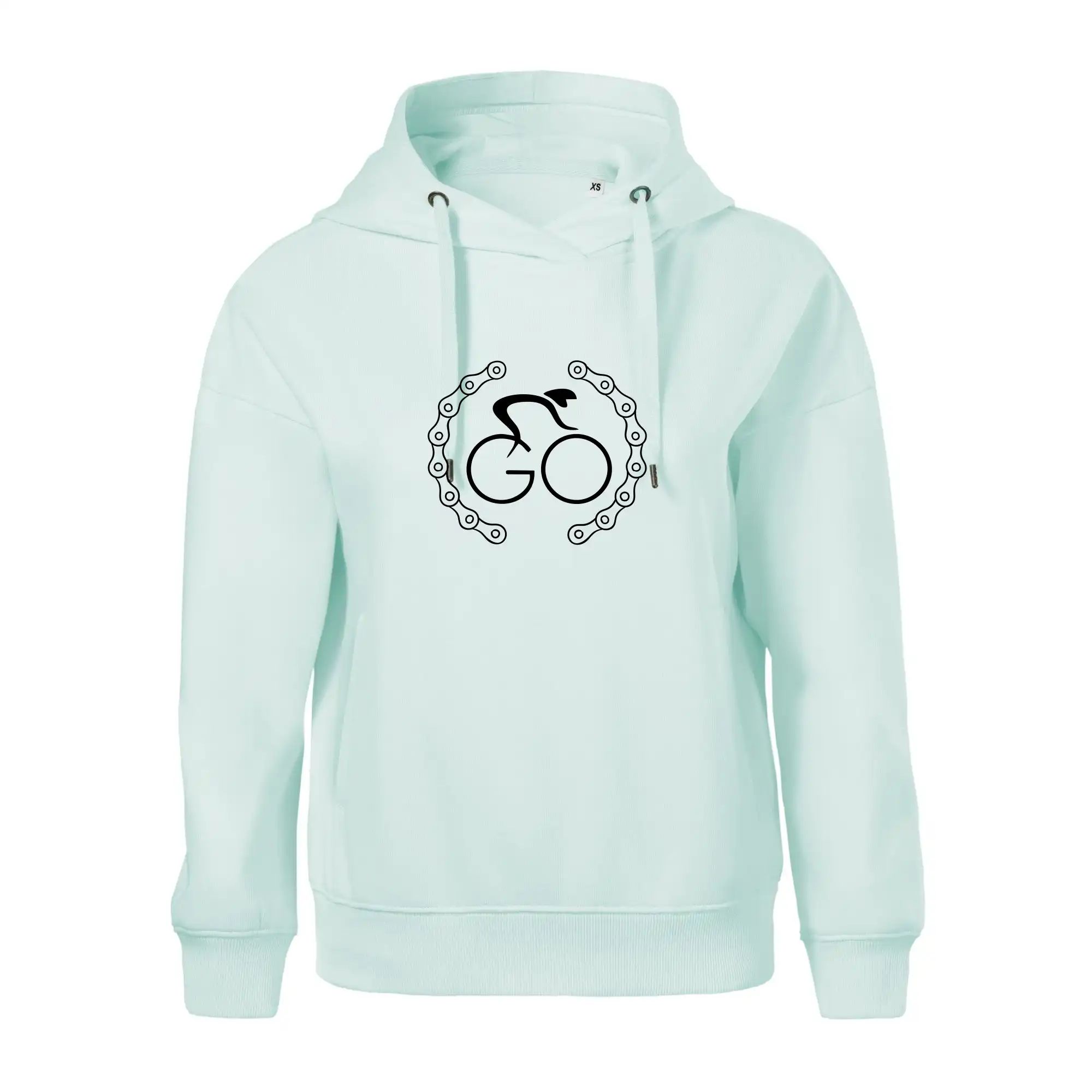 Logo cyklisty a řetěz