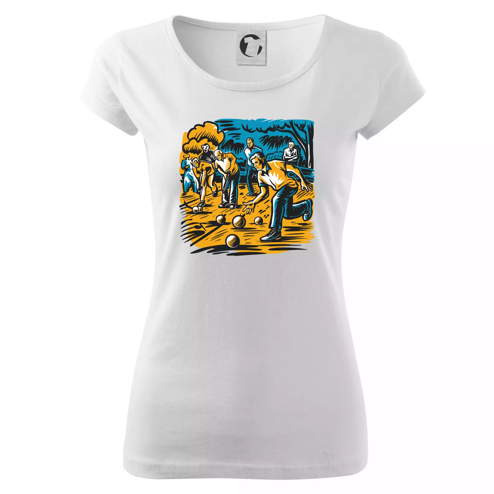 Petanque hra - modro oranžová